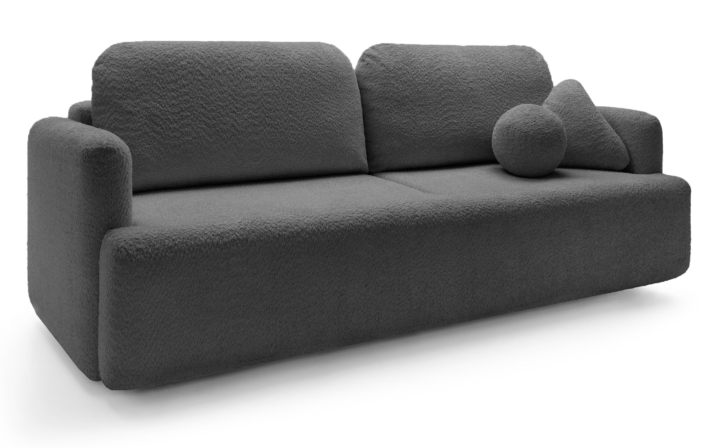 selsey-lambina-dreisitziges-schlafsofa-mit-stauraum-dunkelgrau-boucl image 3