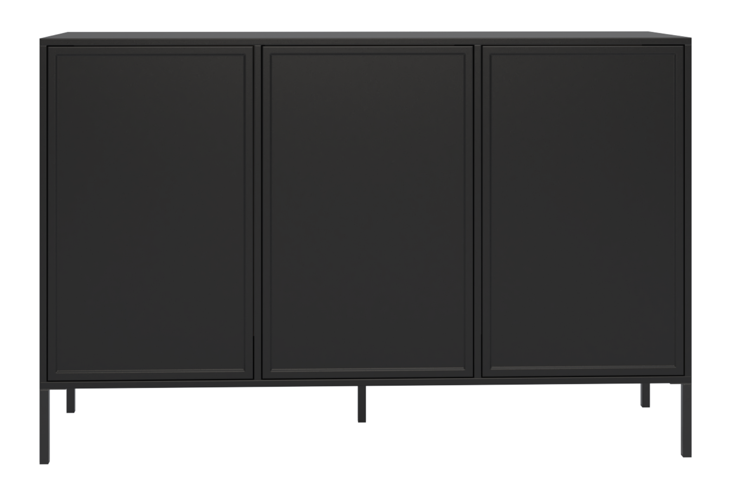 selsey-velveto-dreit-rige-kommode-150-cm-schwarz-push-to-open image 5