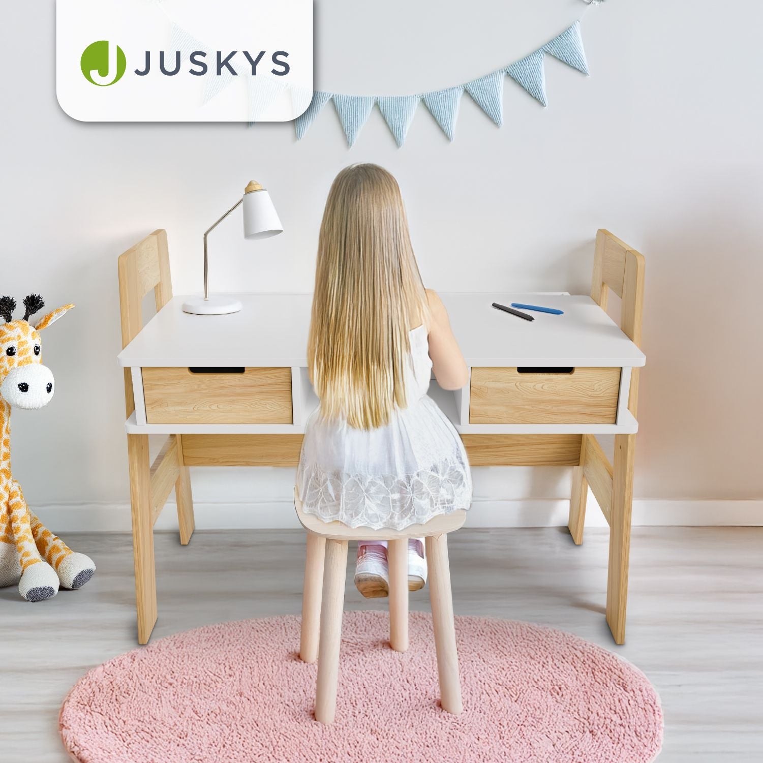 juskys-kinder-schreibtisch-fietje-h-henverstellbar-wei image 7