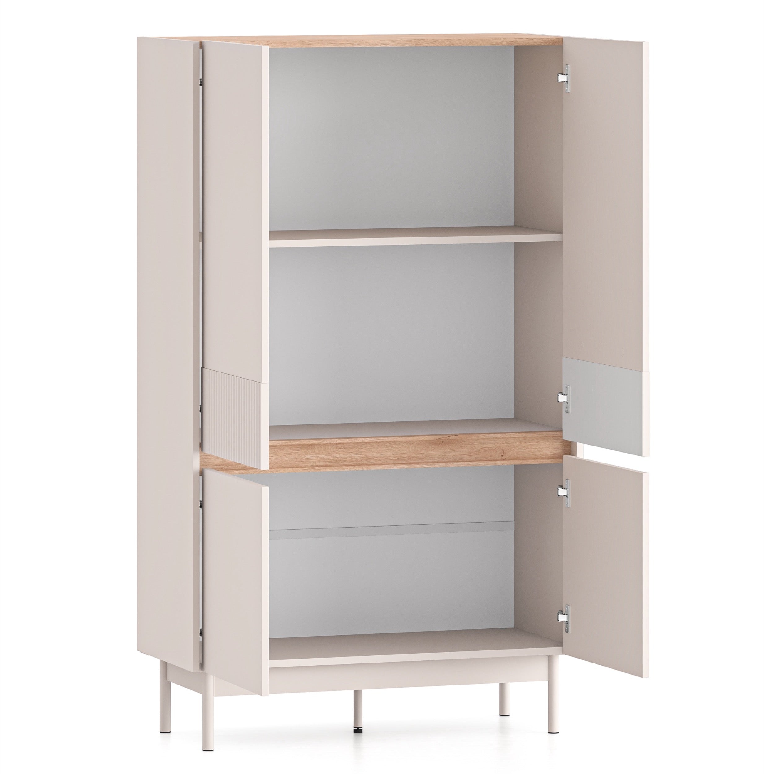 selsey-dunea-hohe-kommode-92-cm-4-t-rig-kaschmir-eiche-mit-rillenfront image 3