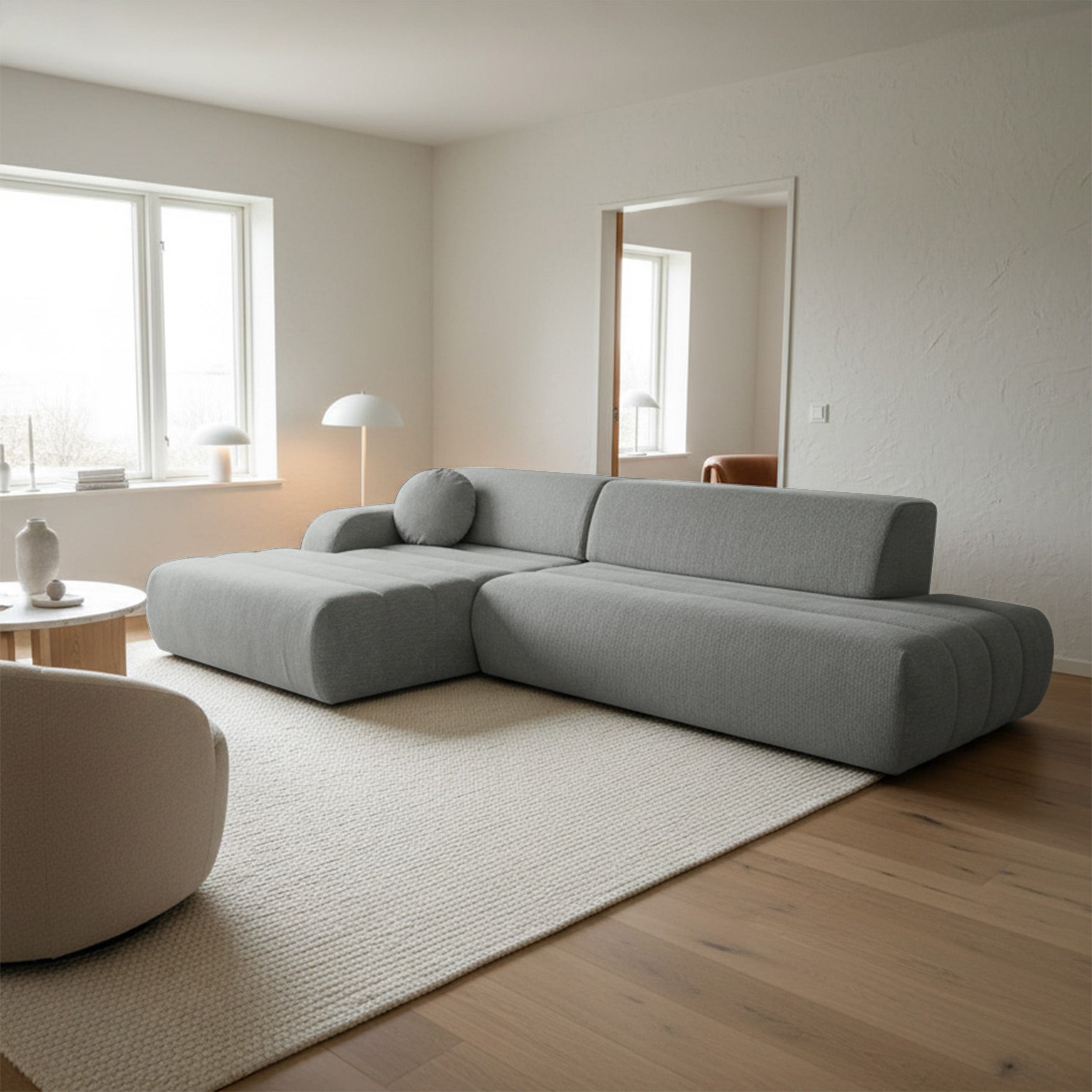 selsey-arione-ecksofa-l-links-mit-schlaffunktion-und-stauraum-hellgrauer-chenill image 2