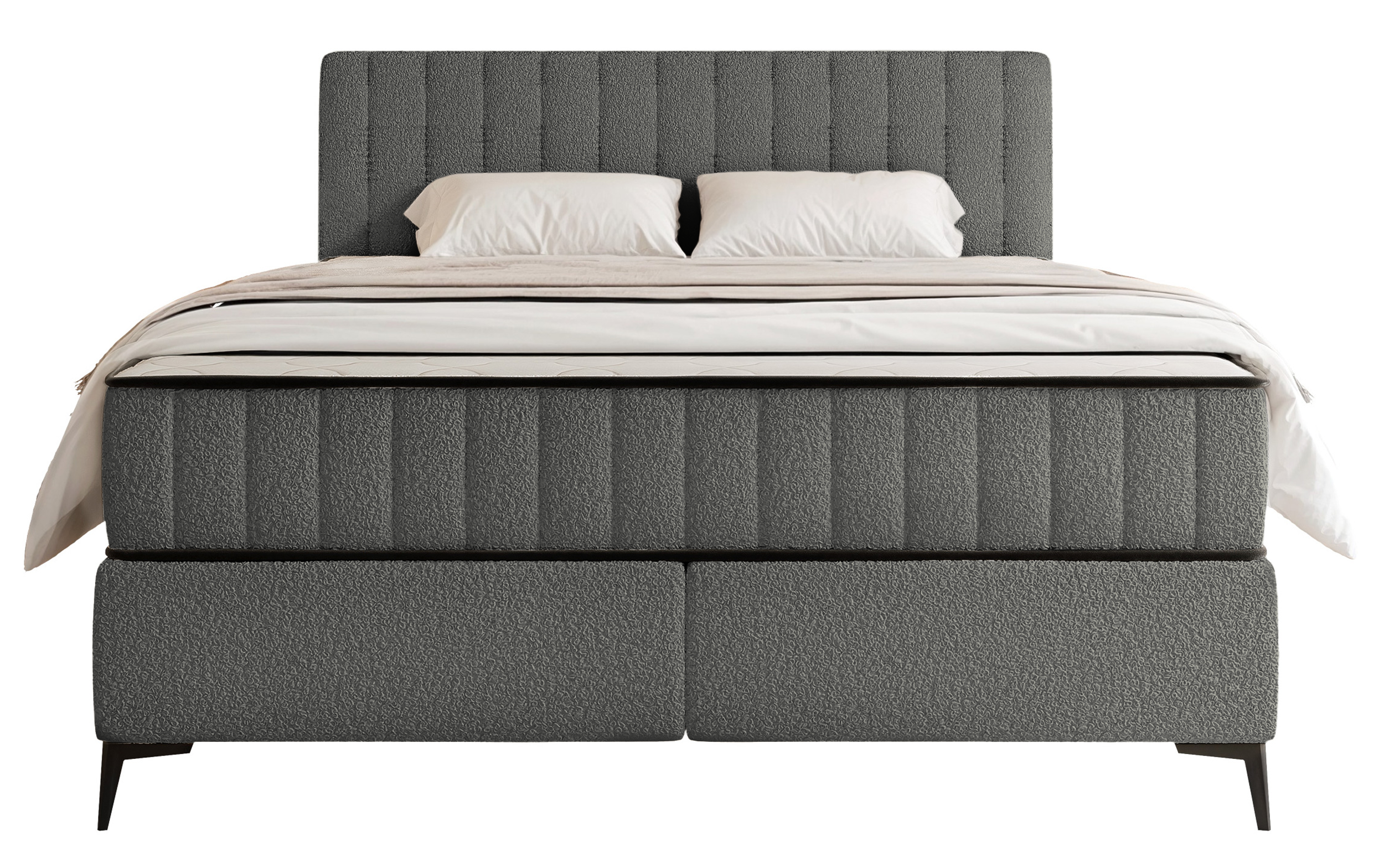 selsey-mufasso-kontinentalbett-160x200-cm-mit-stauraum-dunkelgrauer-boucl-stoff image 4