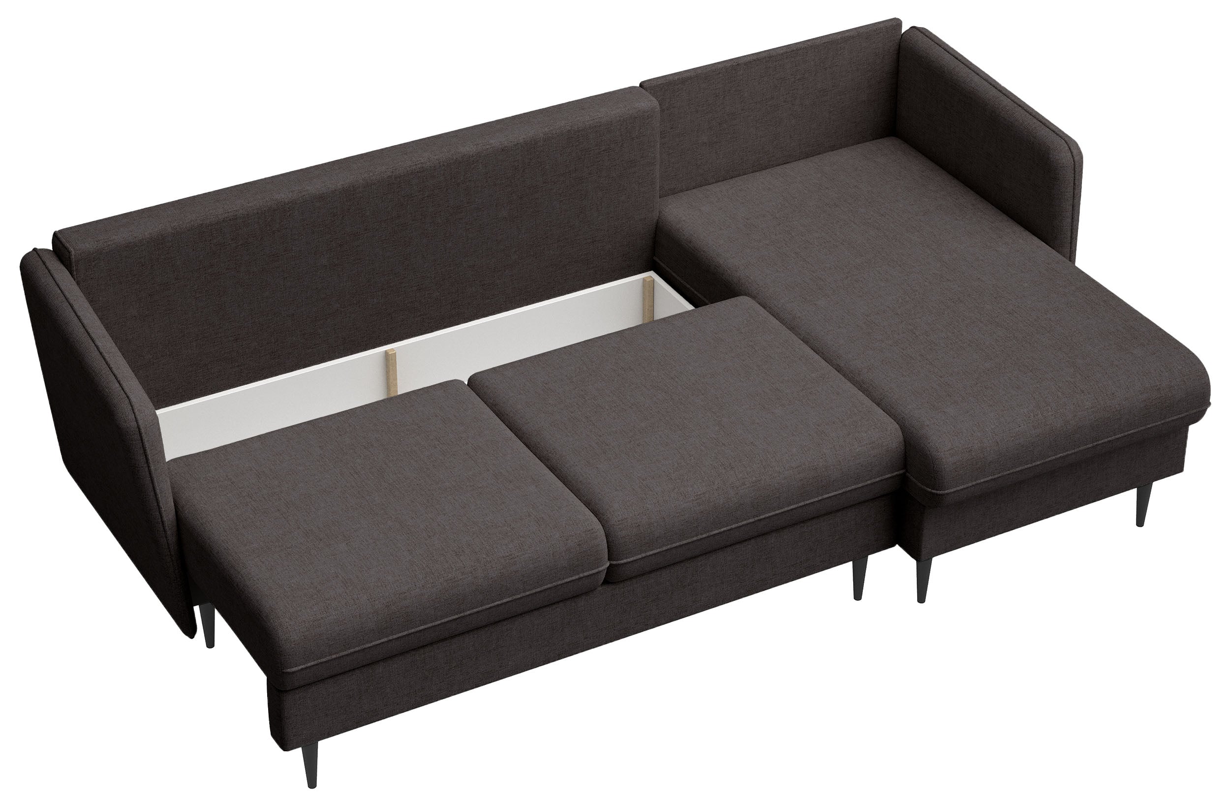 selsey-volio-ecksofa-mit-schlaffunktion-l-form-dunkelgrau-chenille-schwarze-bein image 5