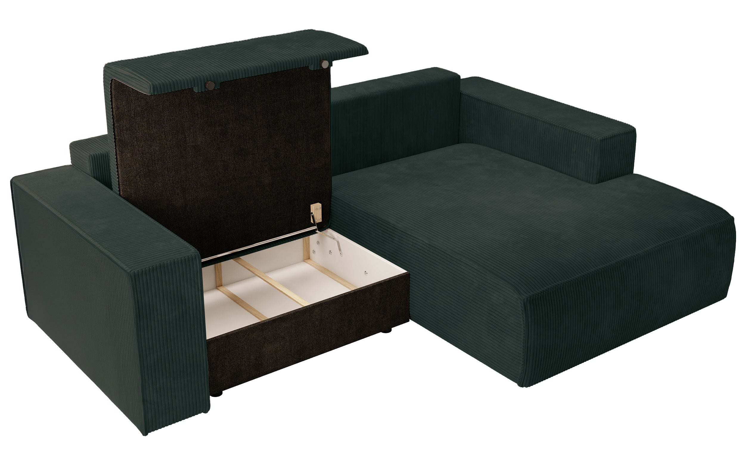 selsey-farese-mini-ecksofa-mit-schlaffunktion-l-rechts-mit-stauraum-dunkelgr-ner image 3