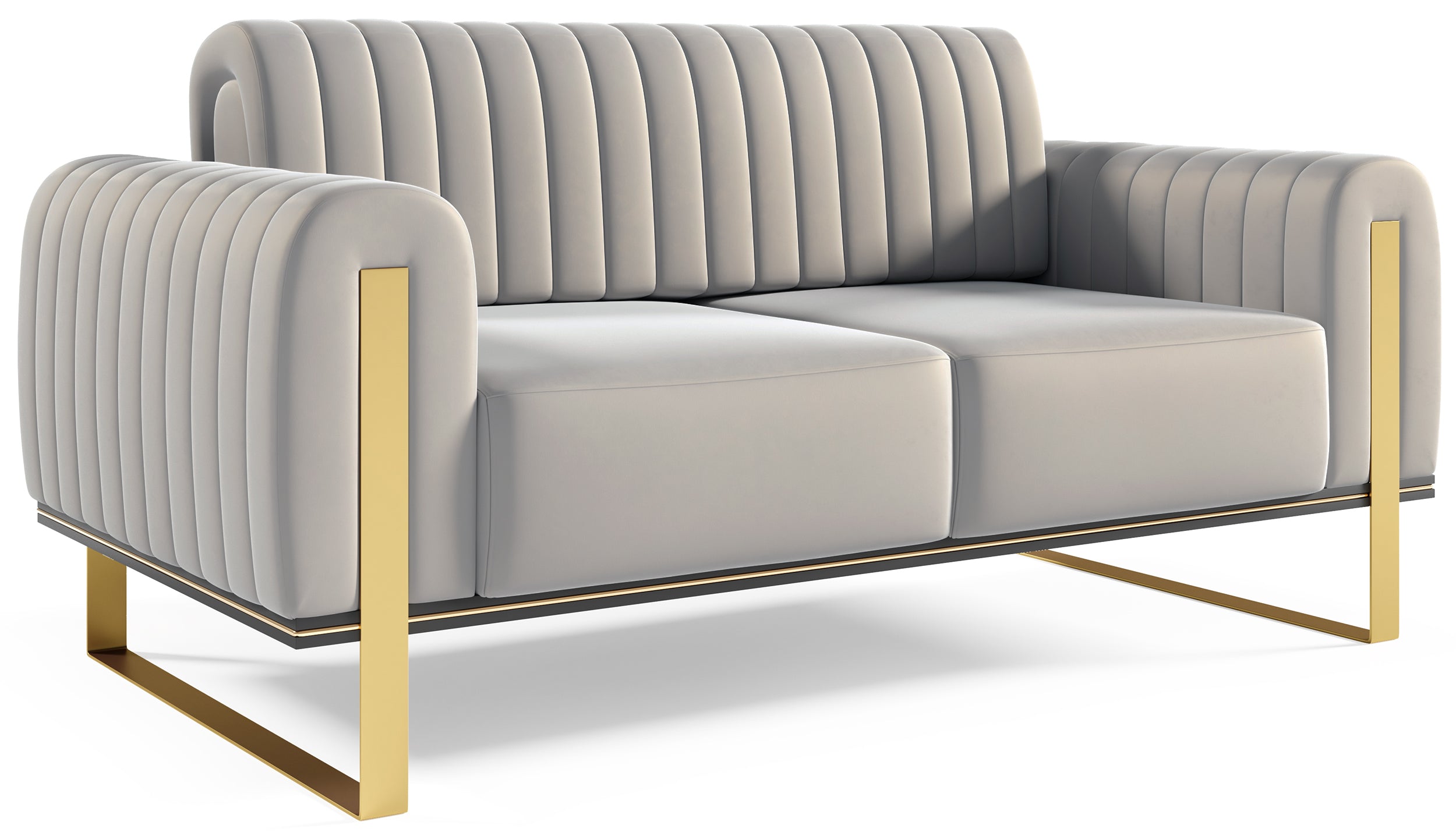 selsey-parissa-zweisitziges-sofa-hellgrauer-samt image 5