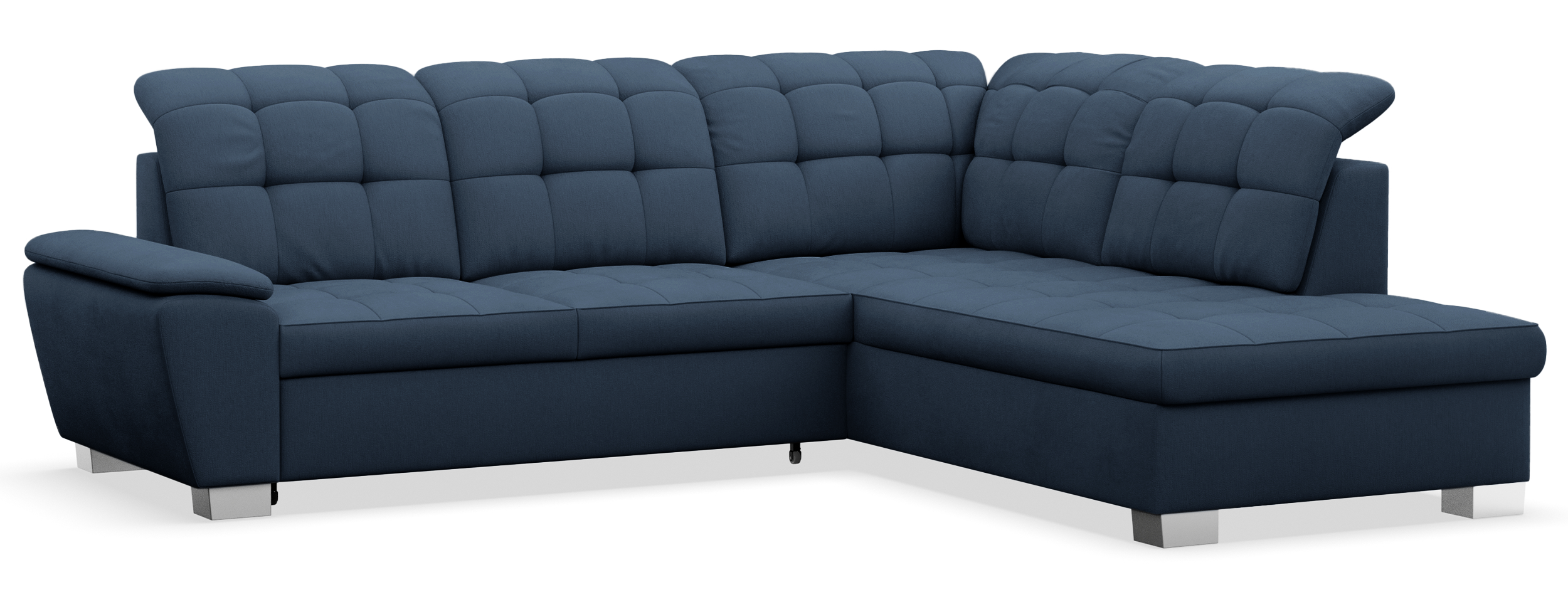 selsey-jamaal-ecksofa-mit-schlaffunktion-rechts-l-form-marineblau-geflecht-mit-s image 4