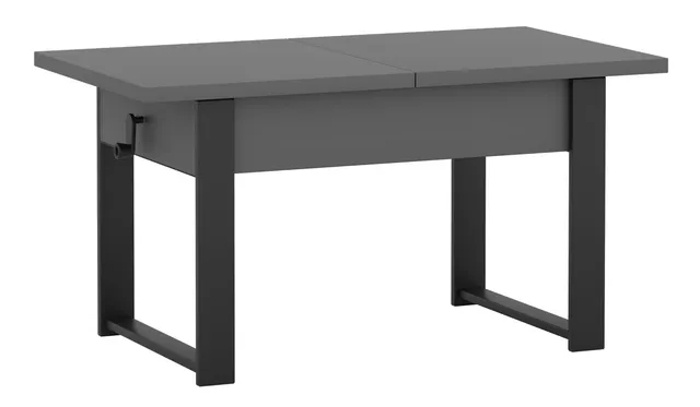 selsey-couchtisch-hugo-ausziehbar-120-157-x67-cm-grau-diamantmuster-schwarze-bei image 1