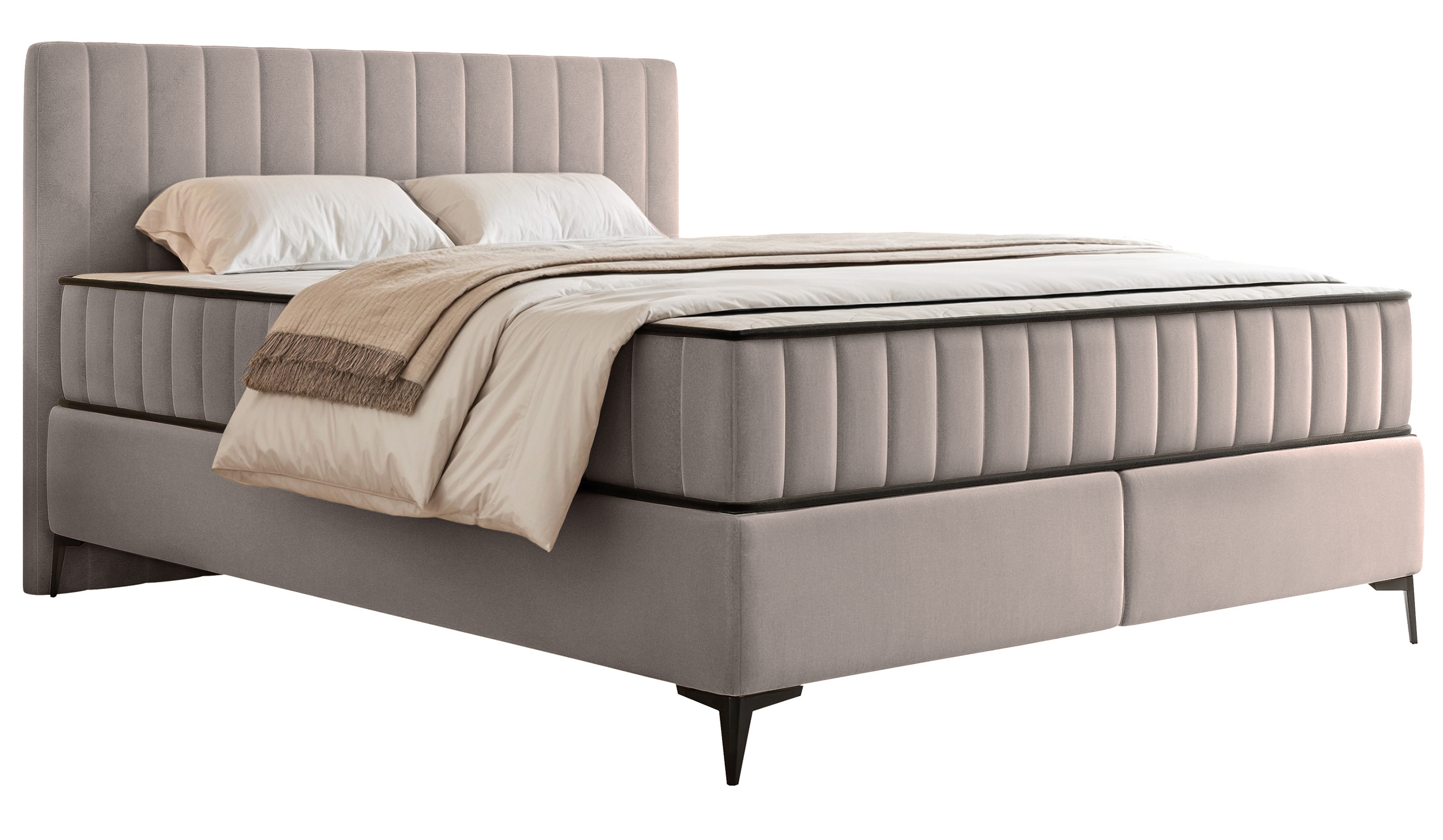 selsey-mufasso-kontinentalbett-180x200-cm-mit-stauraum-grau-beige-wasserabweisen image 1