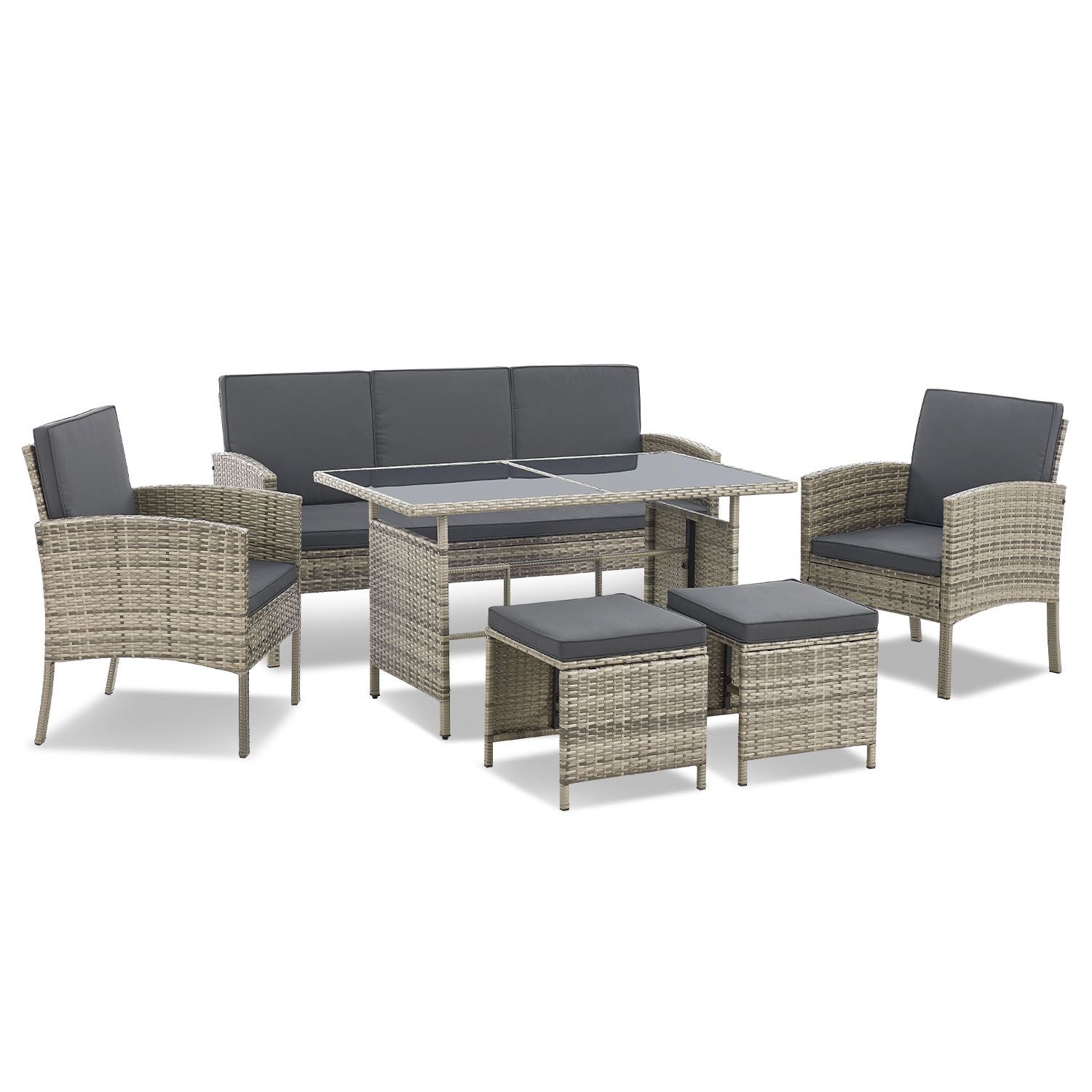 juskys-rattan-sitzgruppe-turin-f-r-7-personen-lounge-gartenset image 1