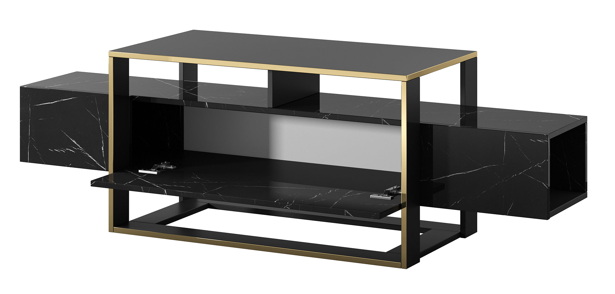 selsey-excelsum-tv-schrank-160-cm-schwarzer-marmor-mit-abschlie-barem-fach image 5