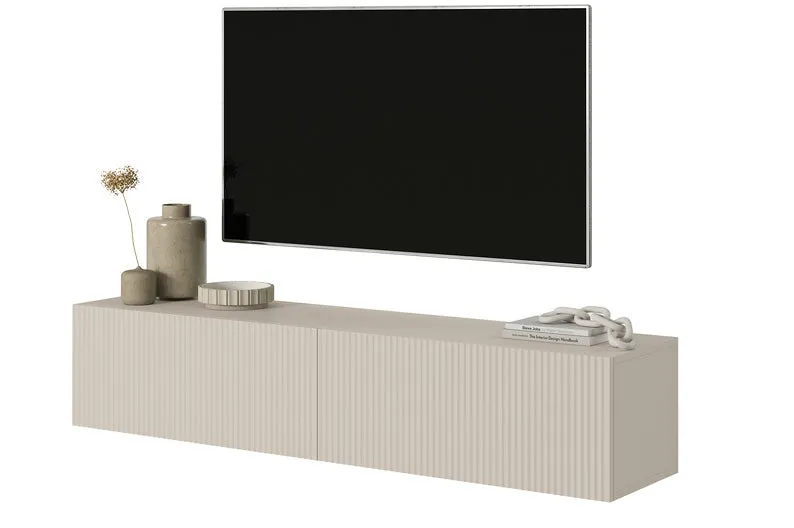 selsey-veldio-h-ngender-tv-schrank-140-cm-mit-gefr-ster-front-grau-beige image 1