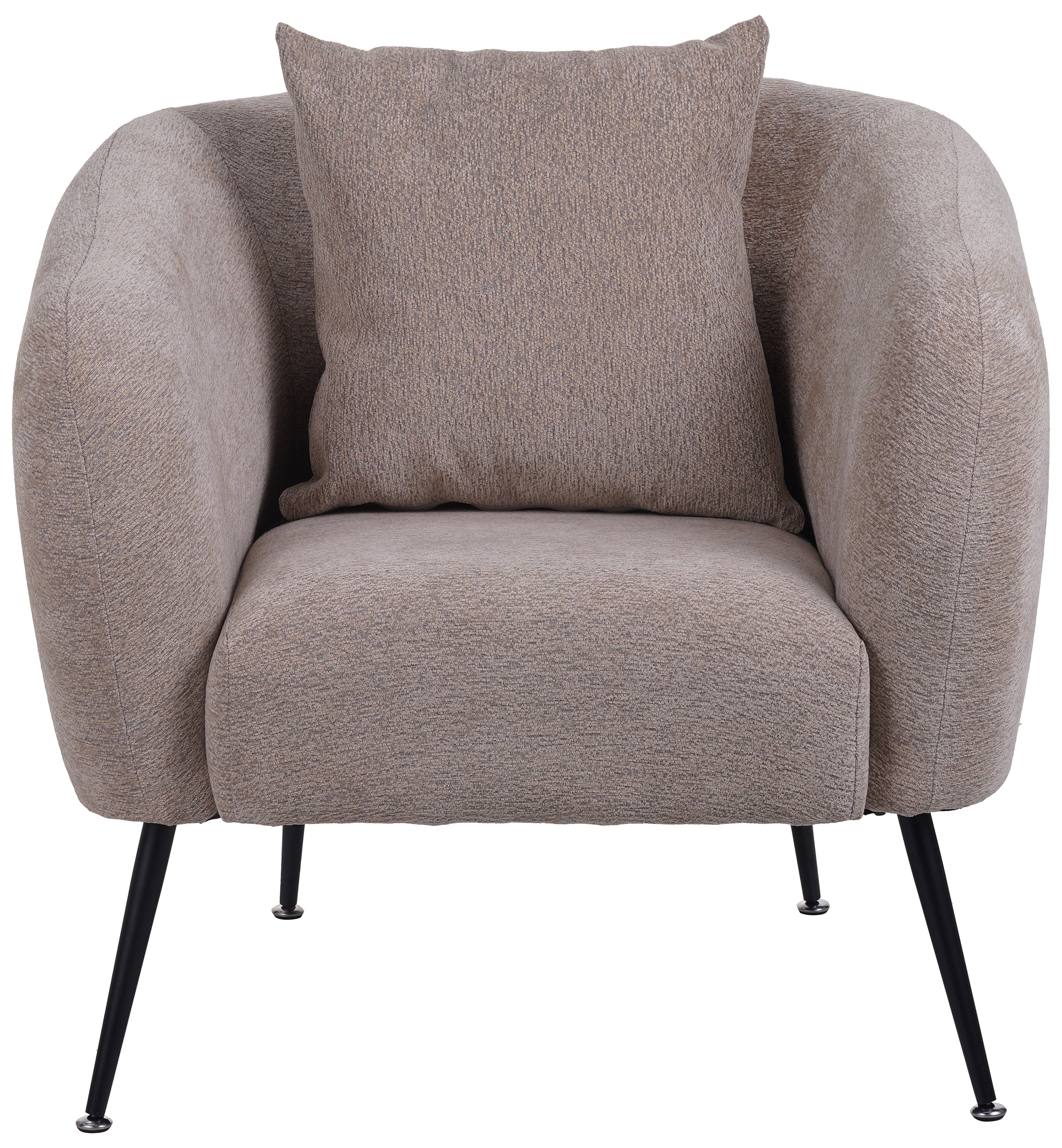 selsey-inglede-relaxsessel-dunkelbeige-chenille-auf-schwarzen-beinen image 2