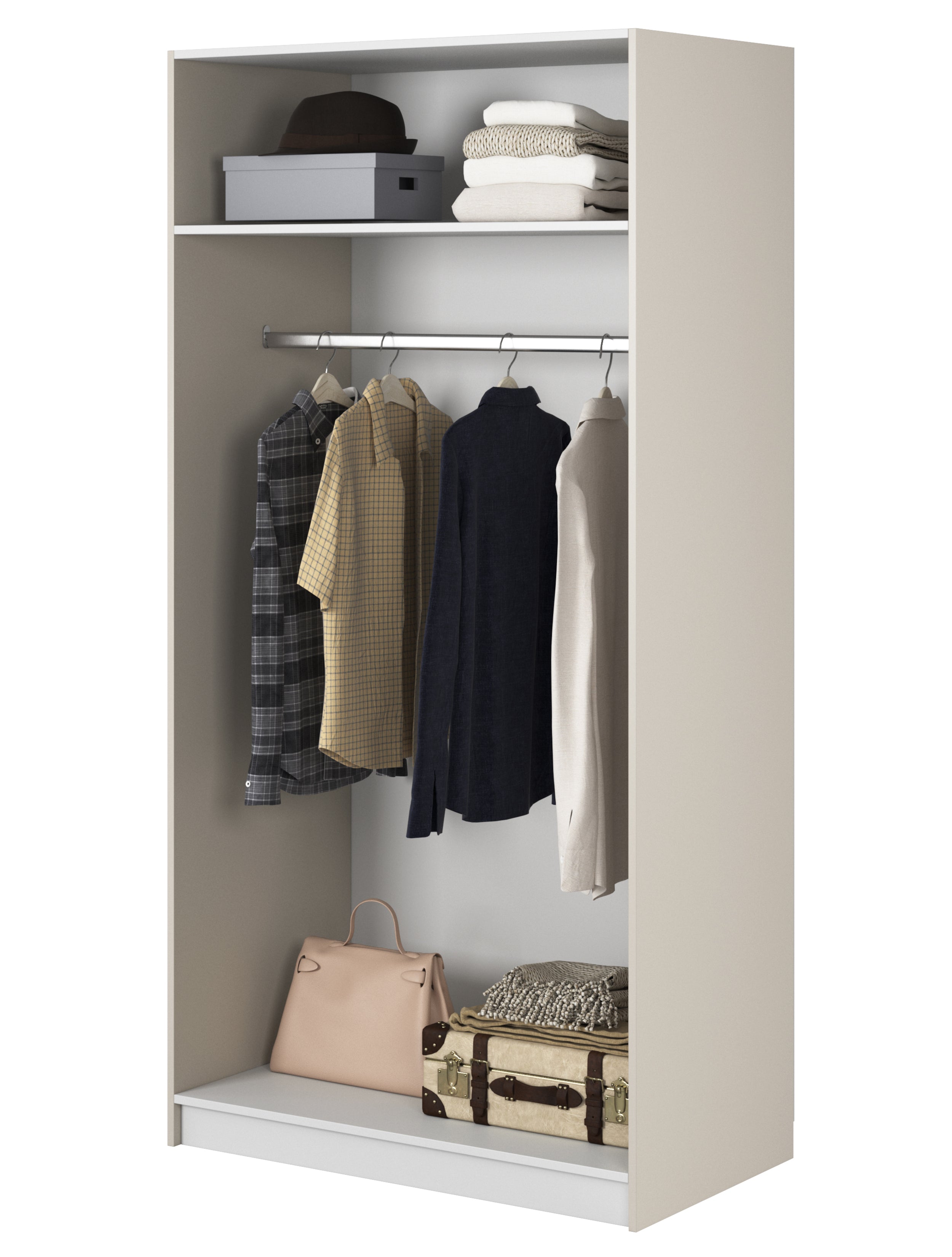 selsey-moonir-2-t-riger-kleiderschrank-100-cm-grau-beige-mit-kleiderstange image 3
