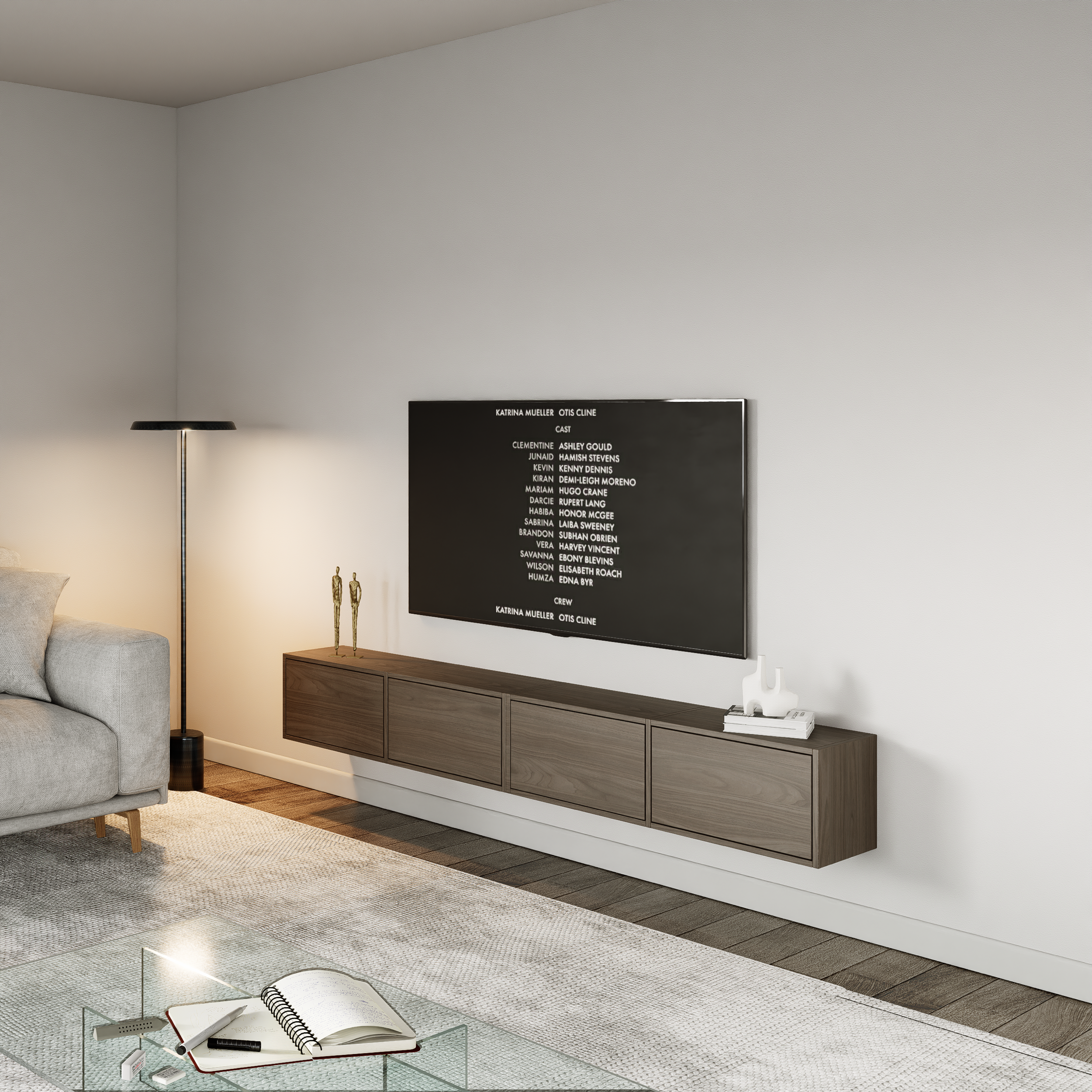 selsey-framme-h-ngender-tv-schrank-200-cm-mit-4-klappt-ren-wisconsin-nussbaum image 2