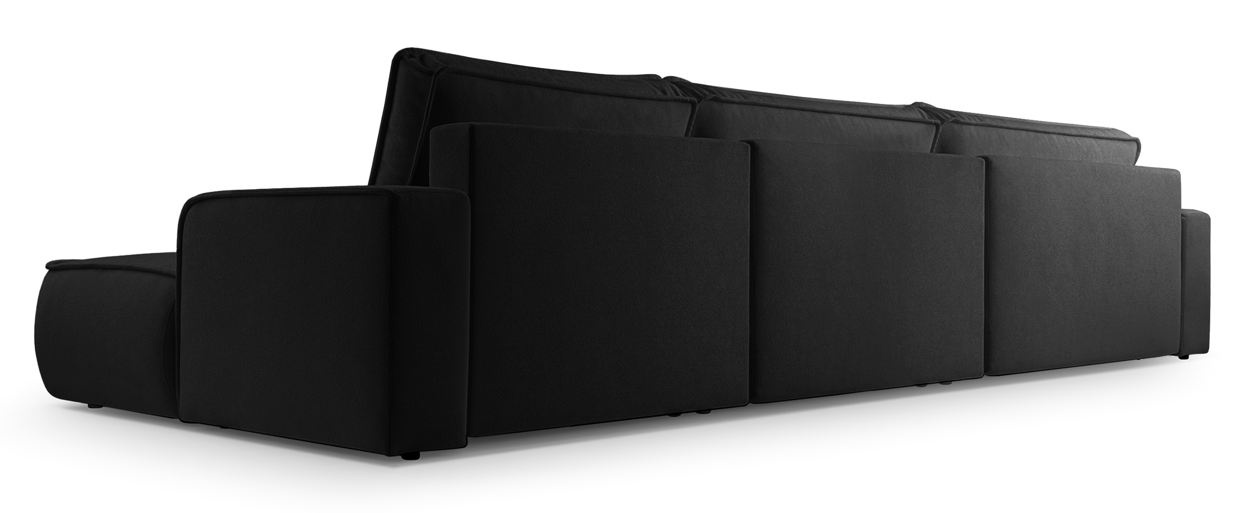 selsey-mollaro-ecksofa-u-f-rmig-mit-schlaffunktion-und-stauraum-schwarzer-boucl- image 3