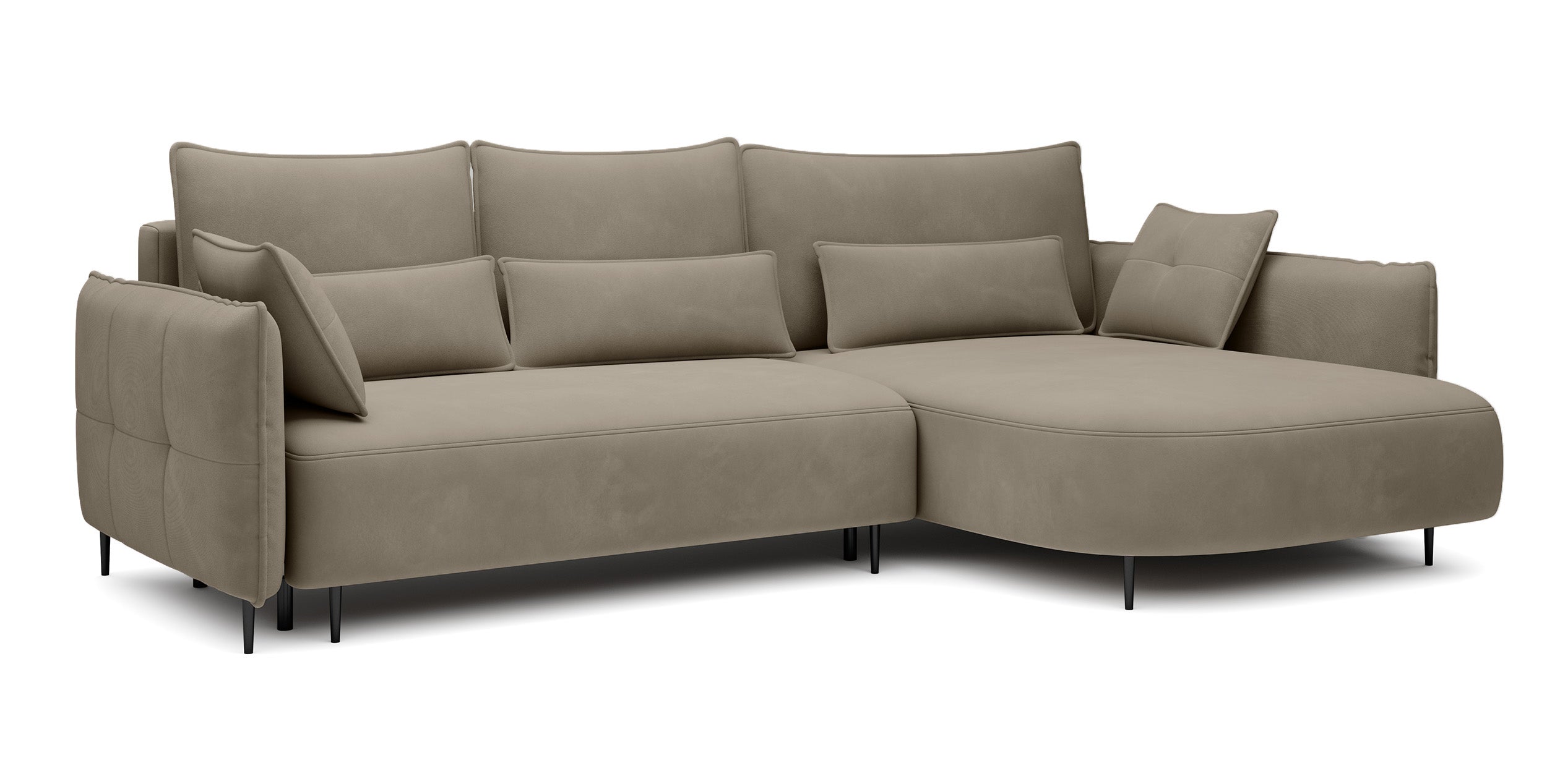 selsey-oblivio-ecksofa-l-form-rechts-mit-schlaffunktion-und-stauraum-hellbrauner image 1
