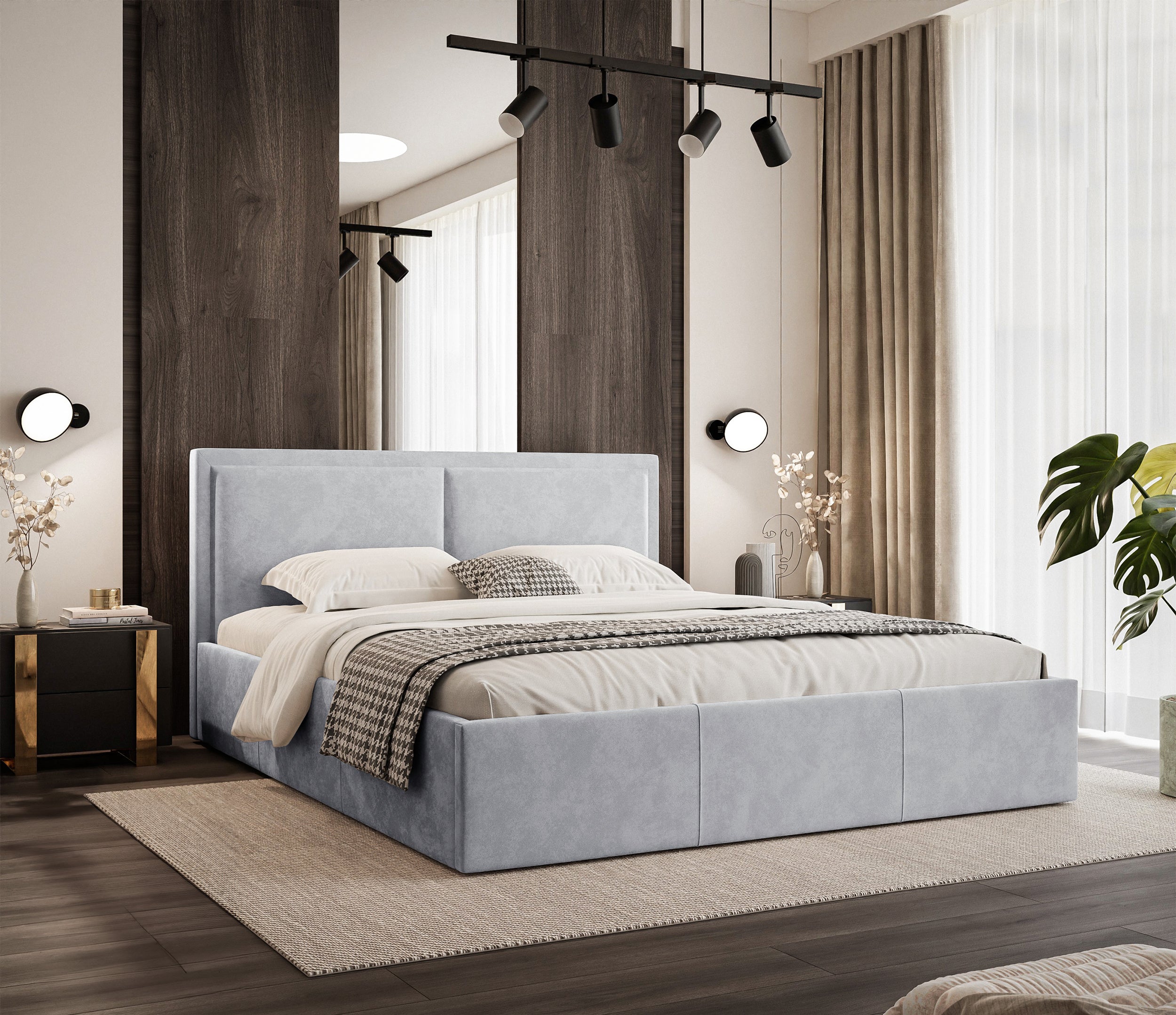 selsey-soave-ii-polsterbett-140x200-cm-mit-stauraum-und-metallrahmen-hellgrauer- image 2