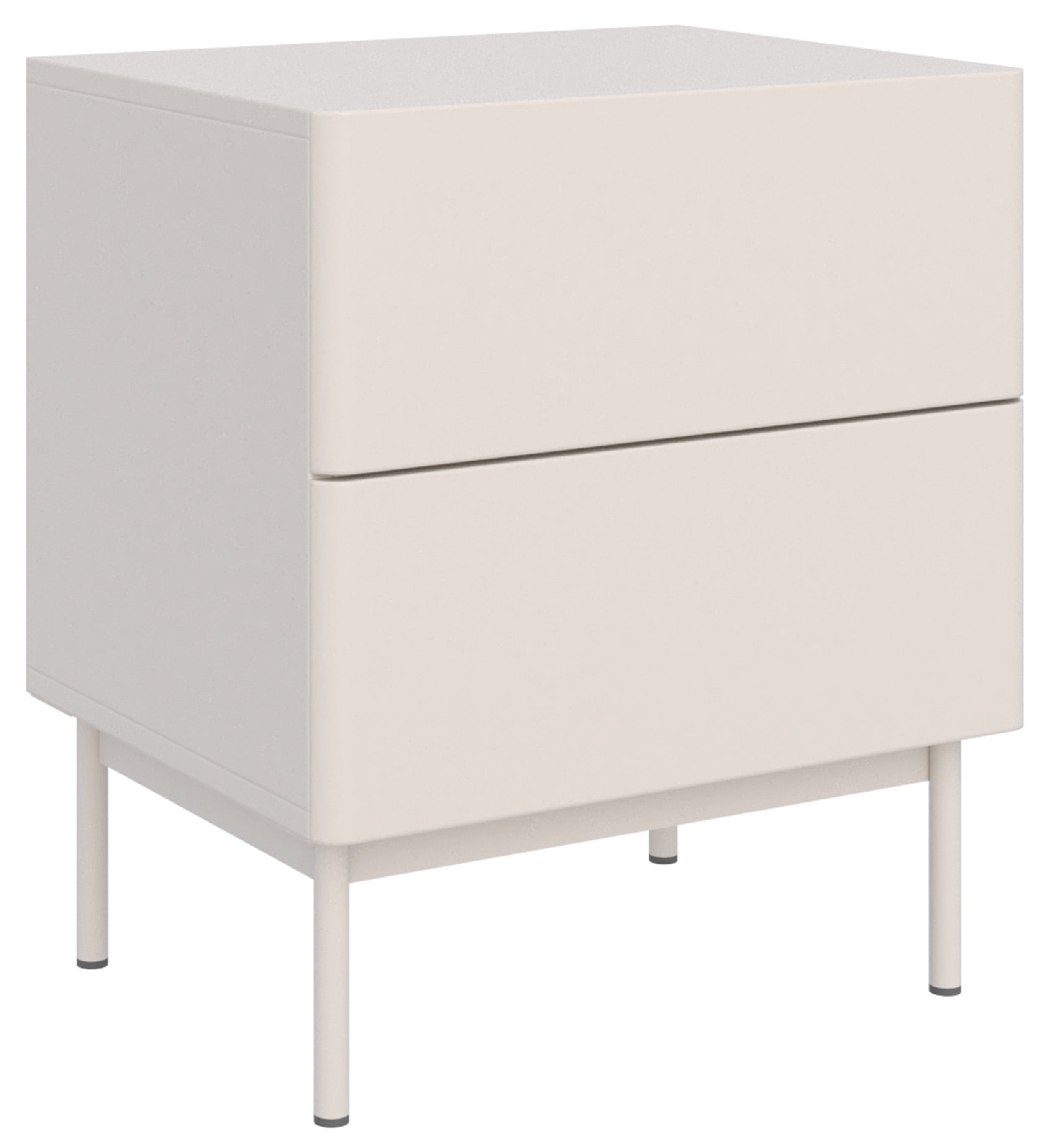 selsey-olio-nachttisch-mit-zwei-schubladen-50-cm-kaschmir image 2