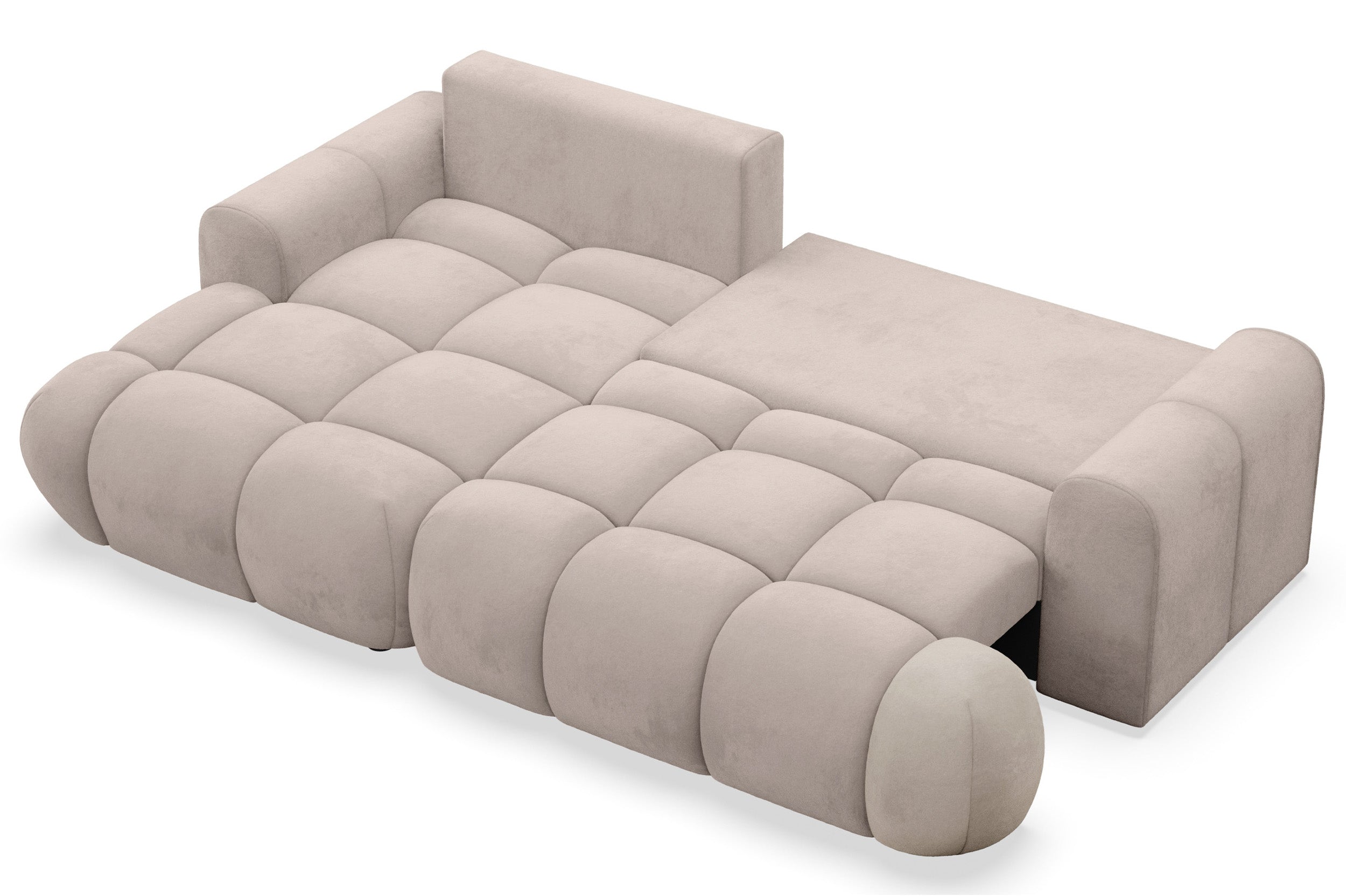 selsey-ombo-mini-ecksofa-l-f-rmig-links-grau-beige-samt-mit-schlaffunktion-und-s image 3