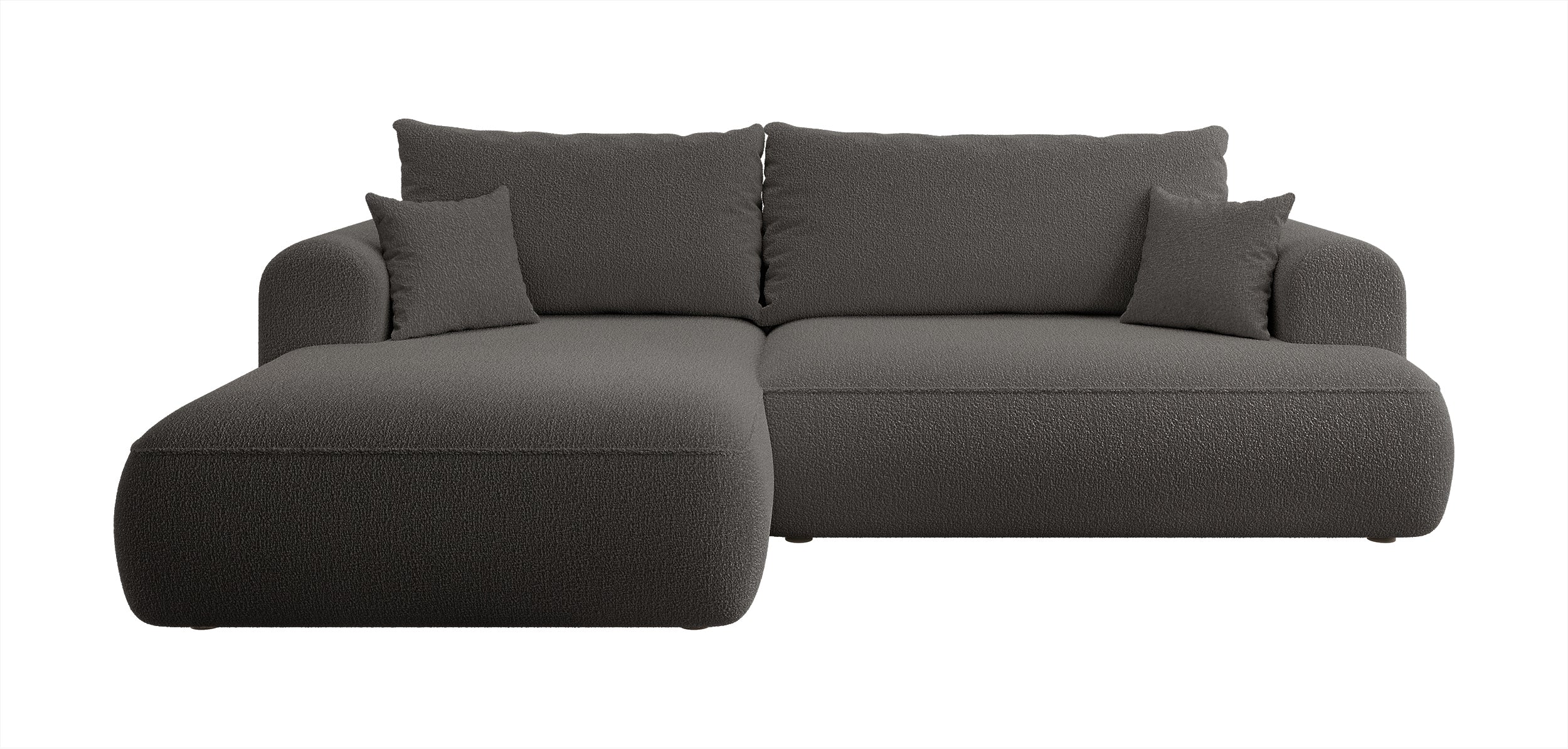 selsey-ovo-ecksofa-mit-schlaffunktion-l-form-links-dunkelgrau-boucl-mit-stauraum image 1