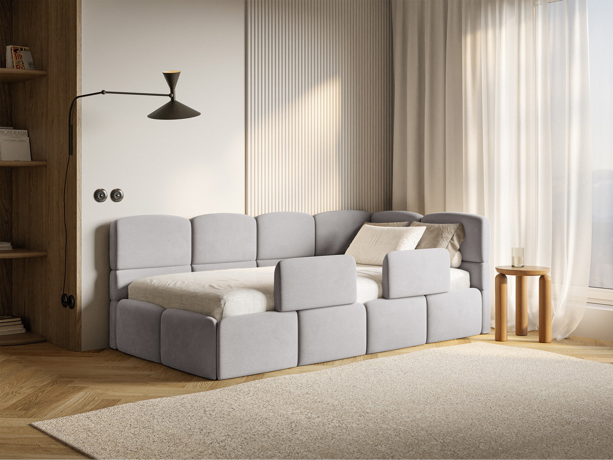 selsey-cloudy-jugendbett-120x200-cm-rechtsseitig-mit-matratze-und-stauraum-hellg image 2