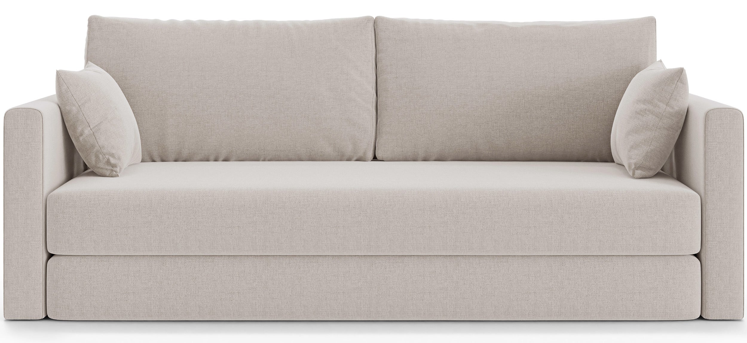 selsey-avolia-dreisitziges-schlafsofa-ausklappbar-hellbeige-mit-flechtmuster image 1