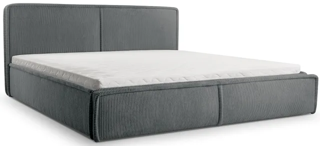 selsey-cordo-gepolstertes-bett-160x200-cm-mit-stauraum-holzlattenrost-grauer-cor image 1