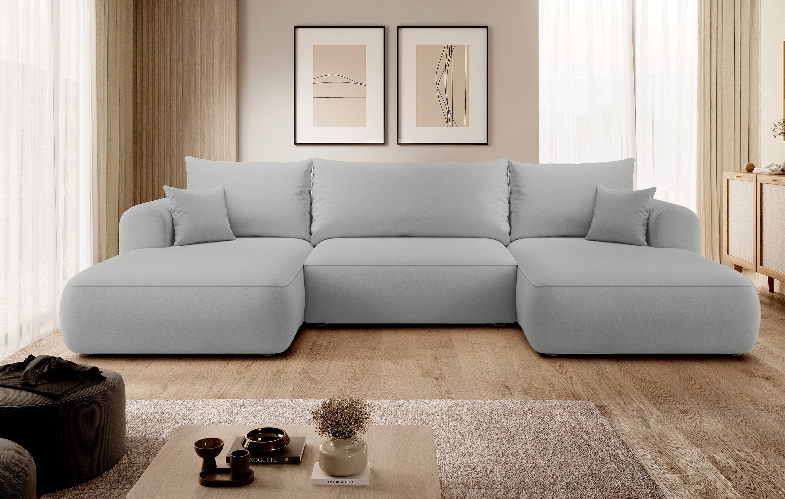selsey-ovo-ecksofa-u-f-rmig-mit-schlaffunktion-und-stauraum-grauer-samt image 2