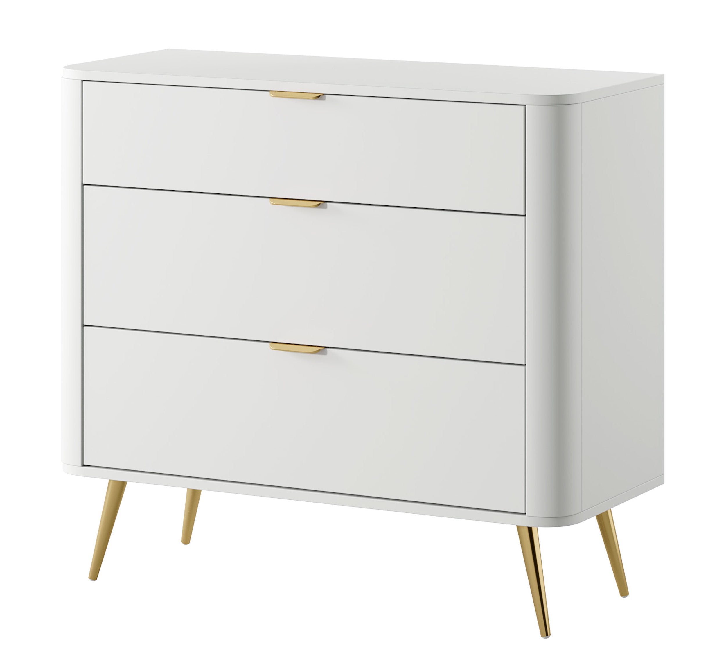 selsey-oval-kommode-92-cm-wei-mit-drei-schubladen image 1