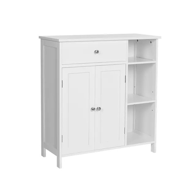 vasagle-badezimmerschrank-mit-schublade-wei image 1