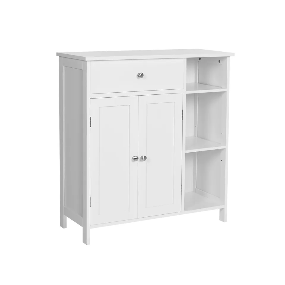vasagle-badezimmerschrank-mit-schublade-wei image 1
