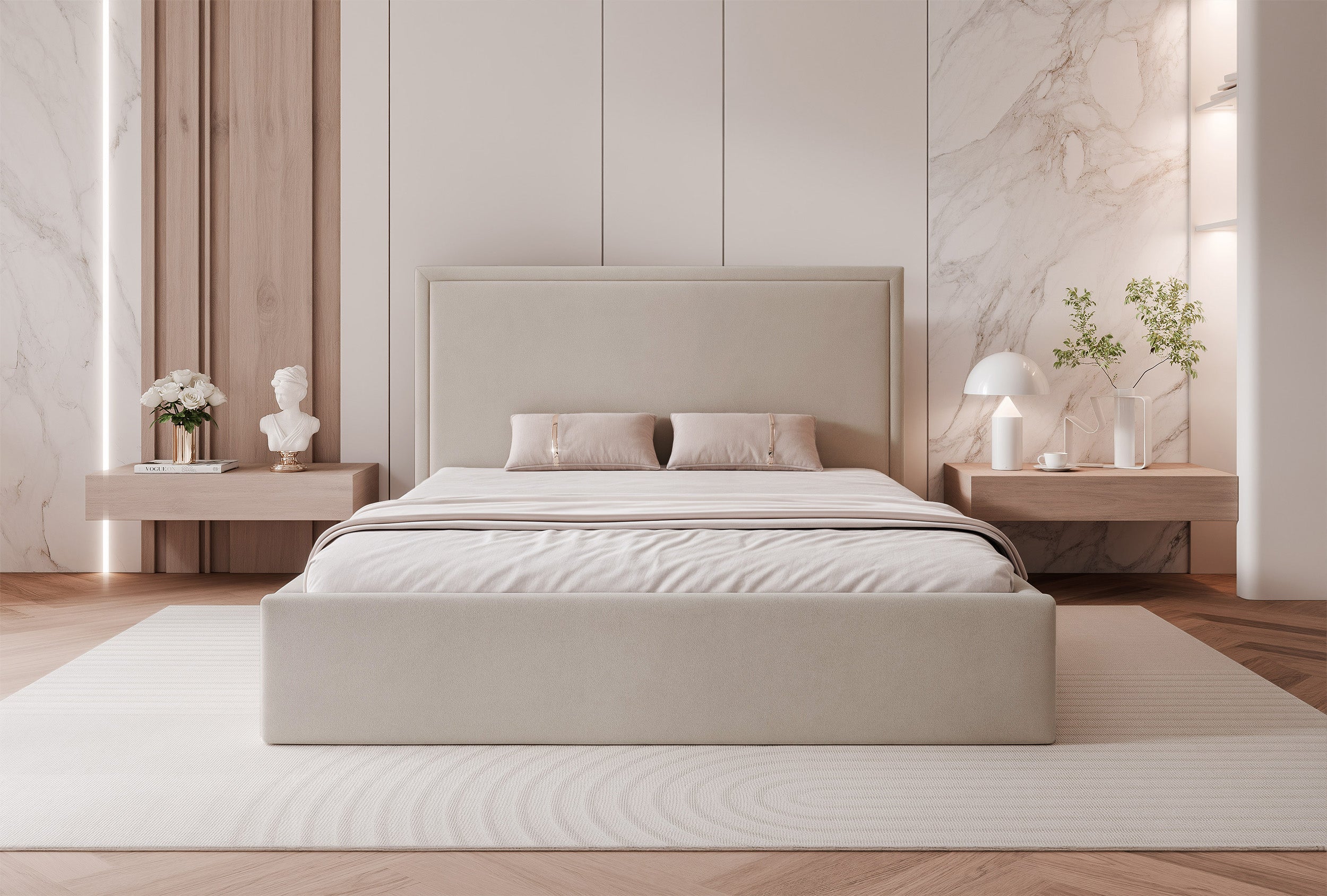 selsey-asurro-gepolstertes-bett-160x200-cm-mit-stauraum-beiger-wasserabweisender image 4