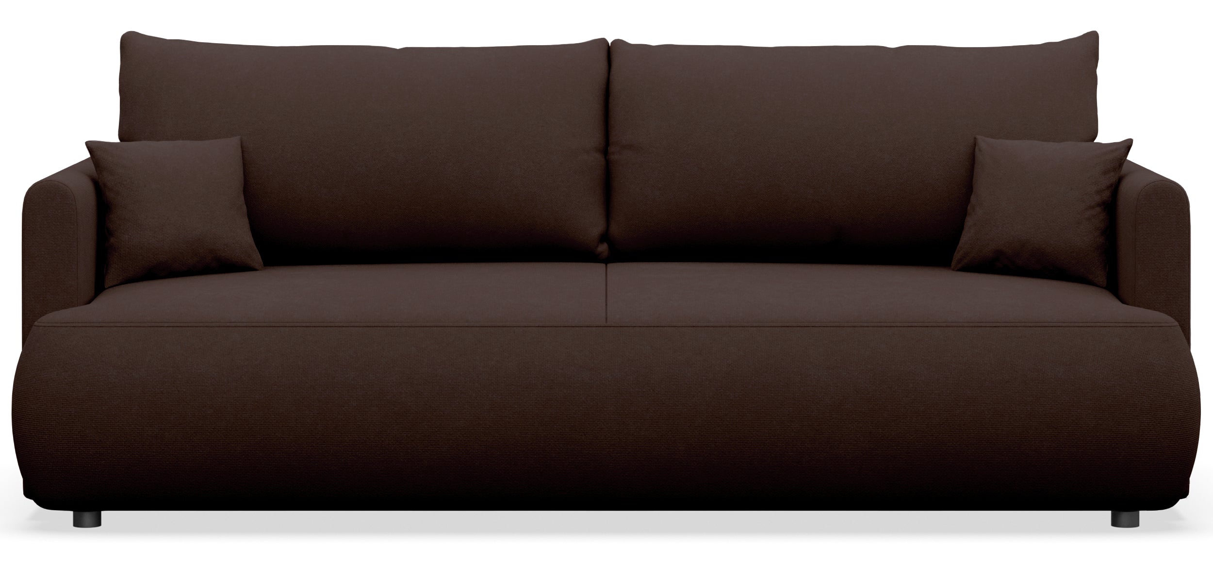 selsey-ovo-mini-dreisitziges-schlafsofa-brauner-chenille-mit-stauraum image 1