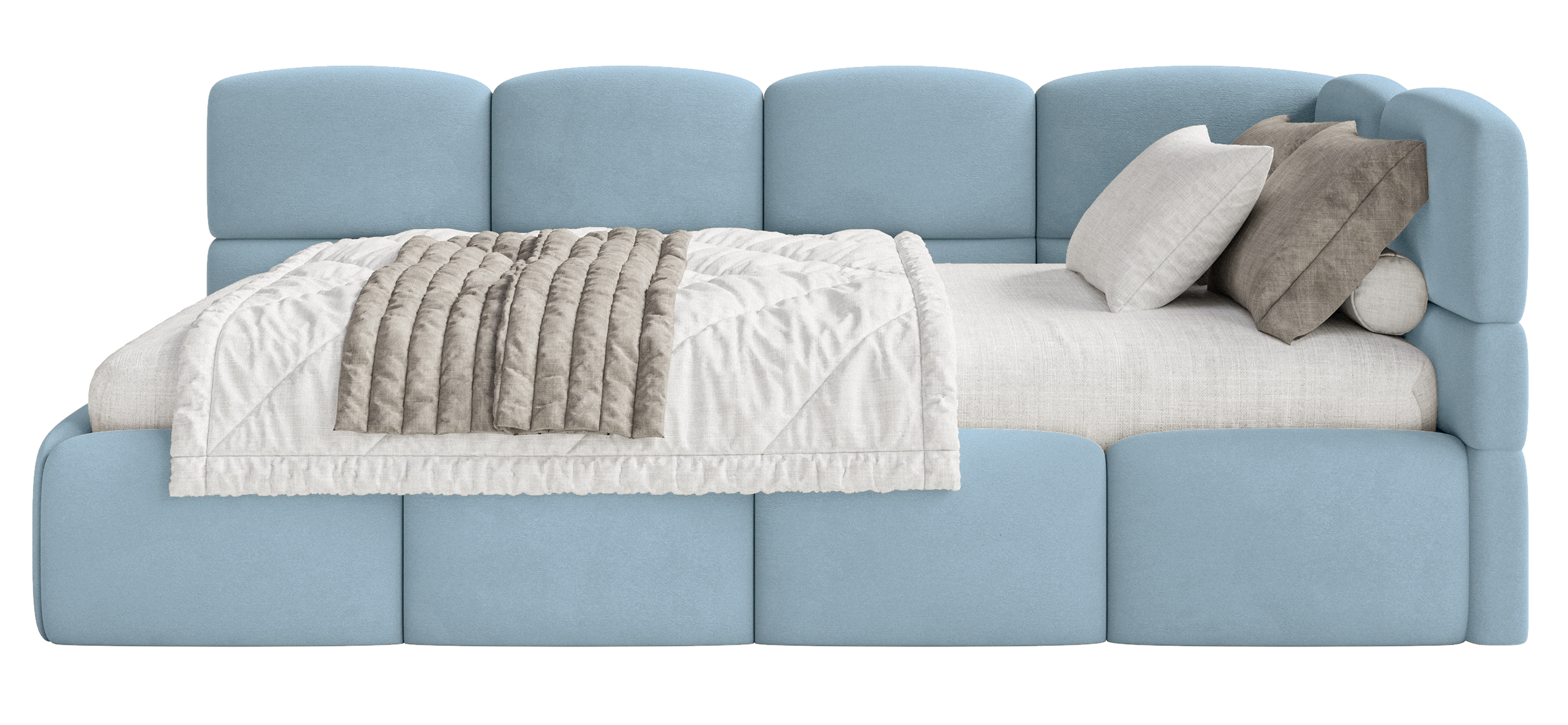 selsey-cloudy-jugendbett-90x200-cm-rechts-hellblau-velours-mit-matratze-und-stau image 4