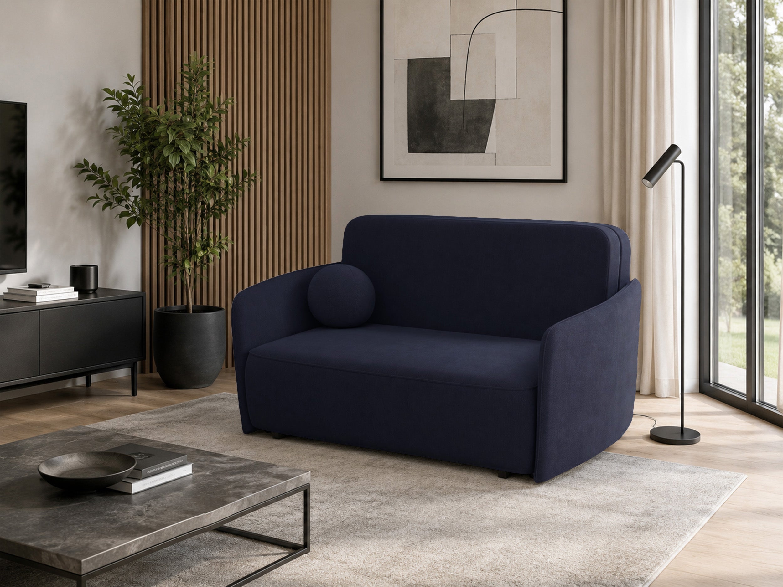 selsey-paxi-ausziehbares-zweisitzer-sofa-165-cm-marineblau-chenille-mit-stauraum image 4