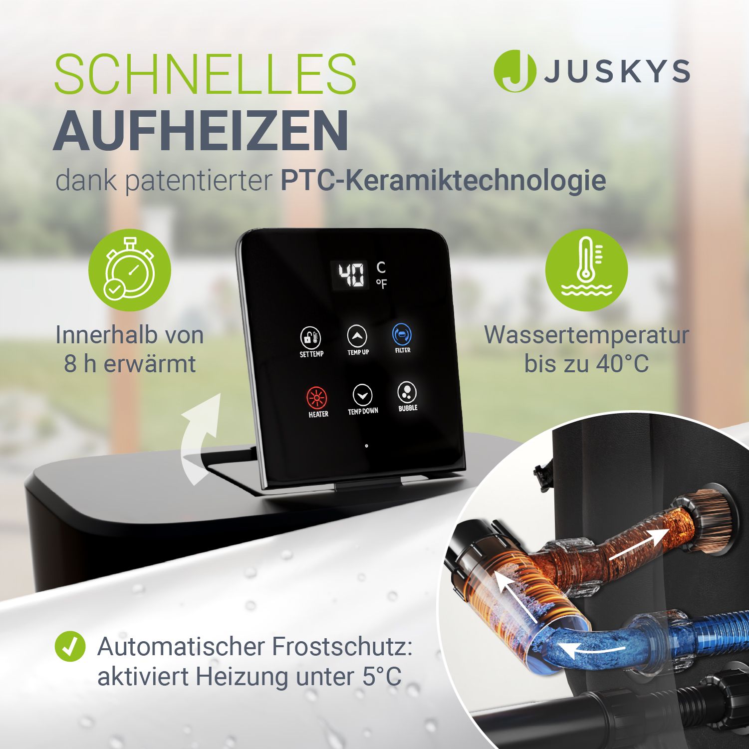 juskys-spaluxe-whirlpool-aufblasbar-f-r-4-6-personen-910-liter-schwarz-wei image 5