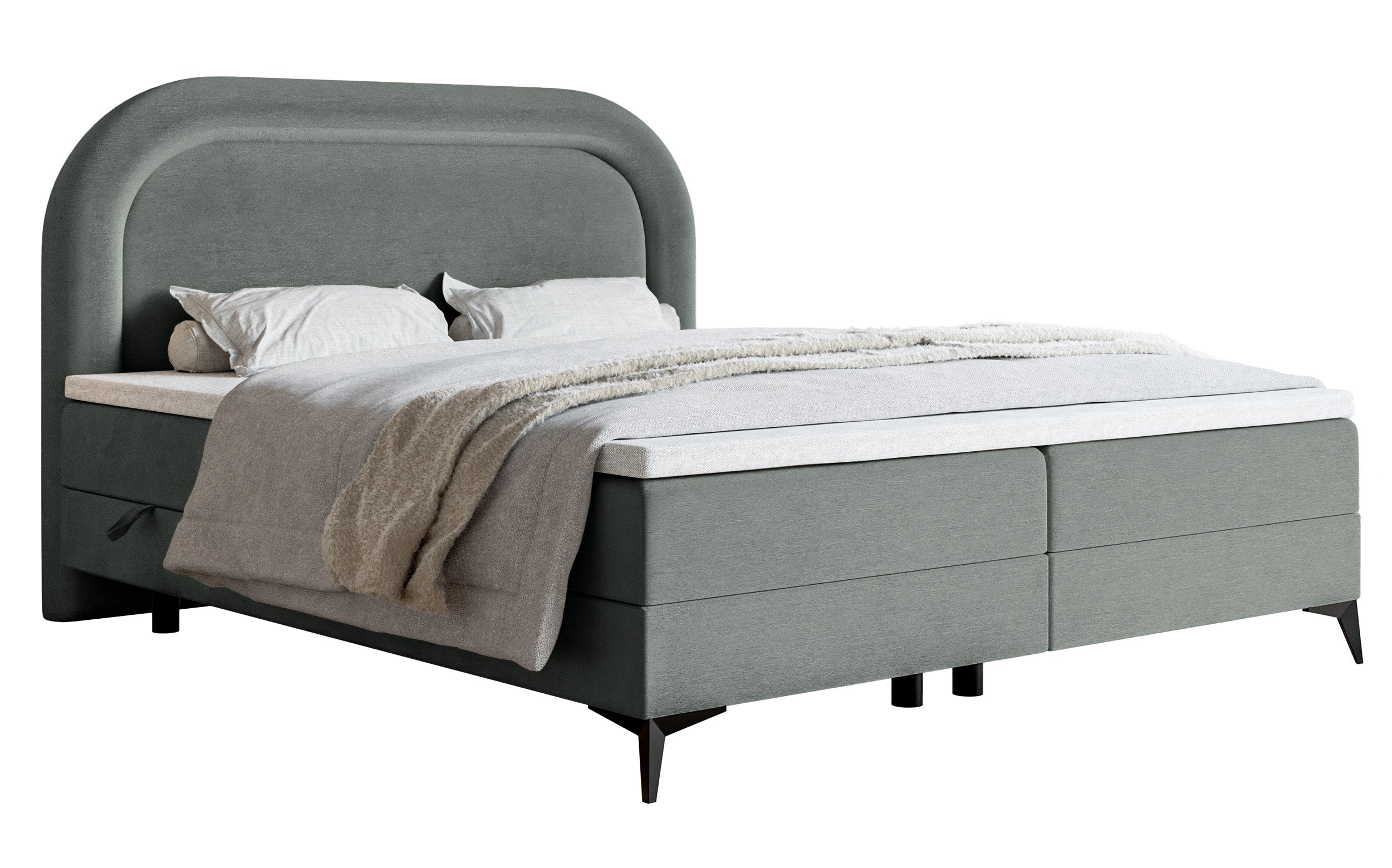 selsey-loreo-kontinentalbett-140x200-cm-grauer-velours-wasserabweisend-mit-toppe image 1