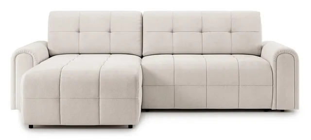 selsey-simolla-ecksofa-l-form-links-mit-schlaffunktion-und-stauraum-cremefarbene image 1