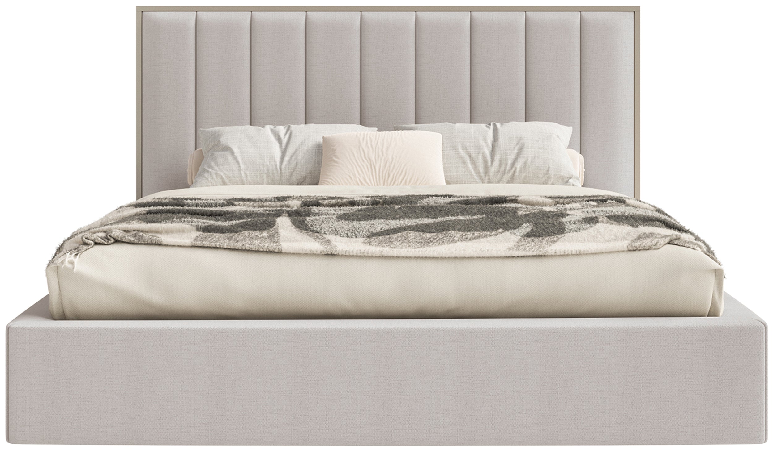 selsey-togents-gepolstertes-bett-160x200-cm-mit-stauraum-metallrahmen-grau-beige image 5