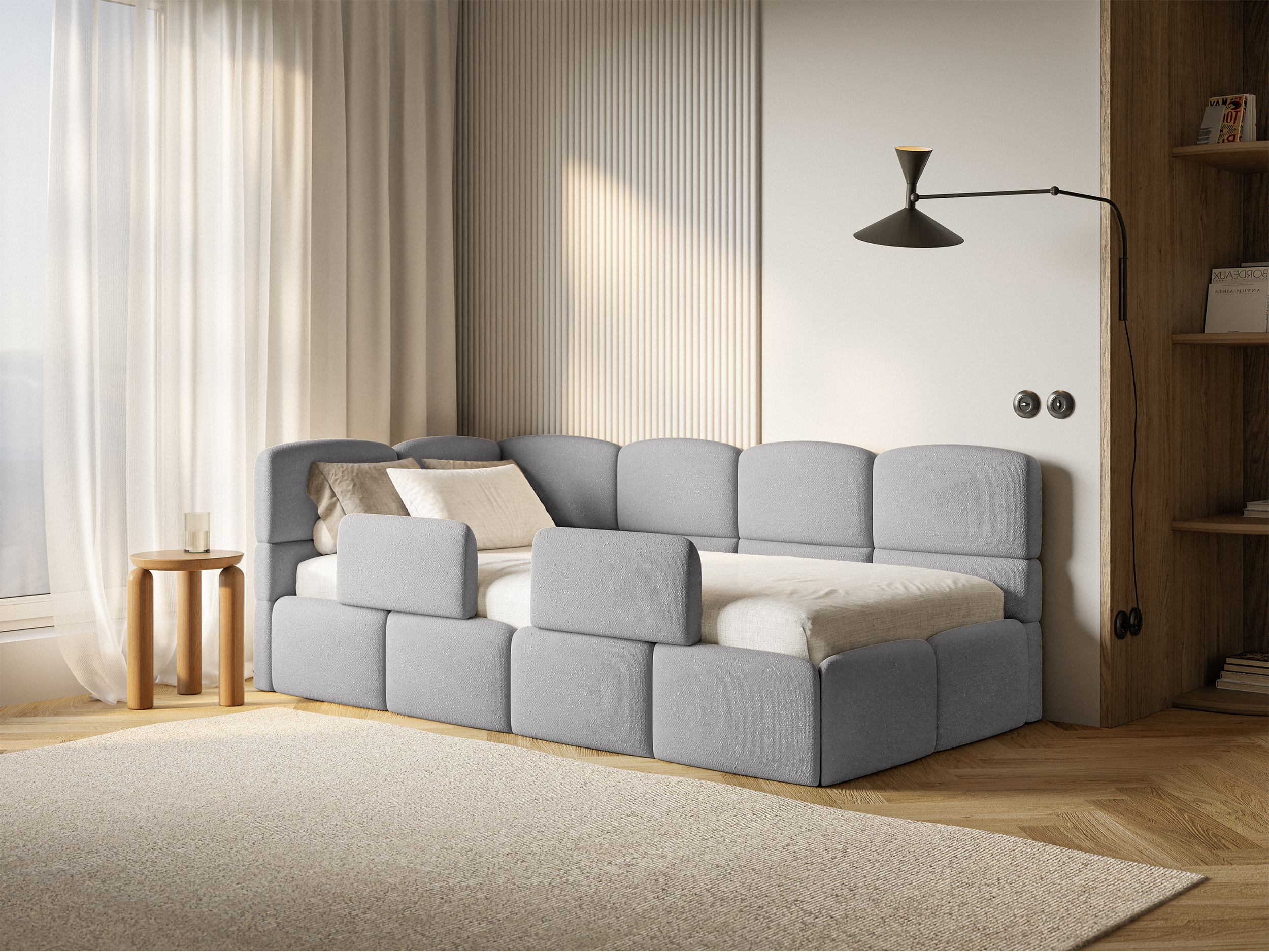 selsey-cloudy-jugendbett-90x200-cm-links-mit-stauraum-hellgrau-chenille image 7