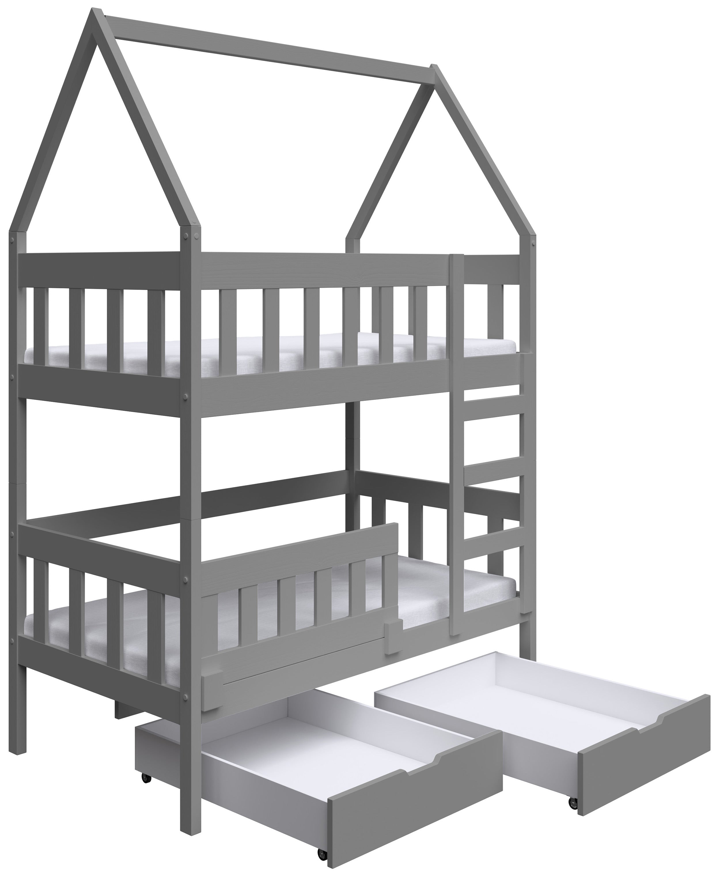 selsey-vistena-etagenbett-75x180-cm-haus-design-mit-matratzen-und-schubladen-gra image 1