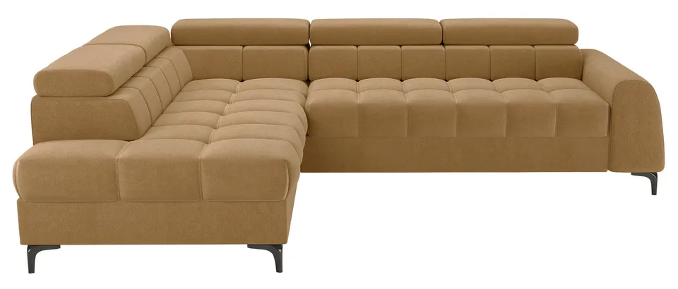 selsey-arellio-ecksofa-mit-schlaffunktion-l-form-links-mit-bettkasten-senfgelber image 1