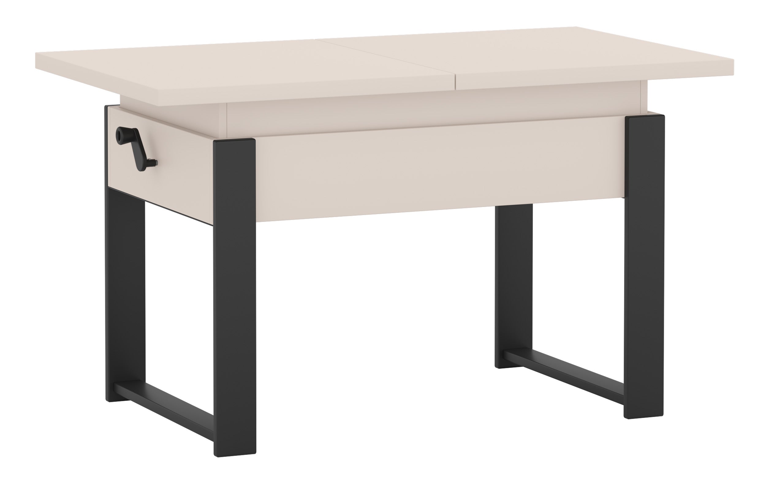 selsey-hugo-ausziehbarer-couchtisch-120-157-x67-cm-kaschmir-schwarze-beine-3-in- image 3