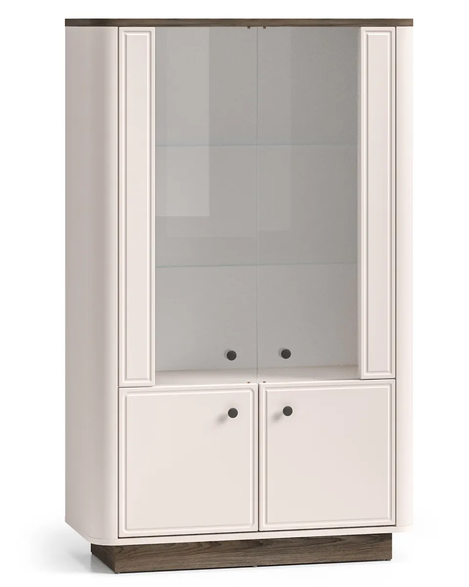 selsey-vilavio-niedriger-vitrinenschrank-mit-4-t-ren-und-beleuchtung-92-cm-kasch image 1