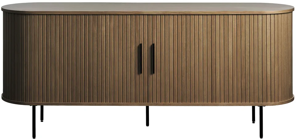 selsey-gativel-kommode-180x76-cm-mit-lamellen-gebrannte-eiche image 1