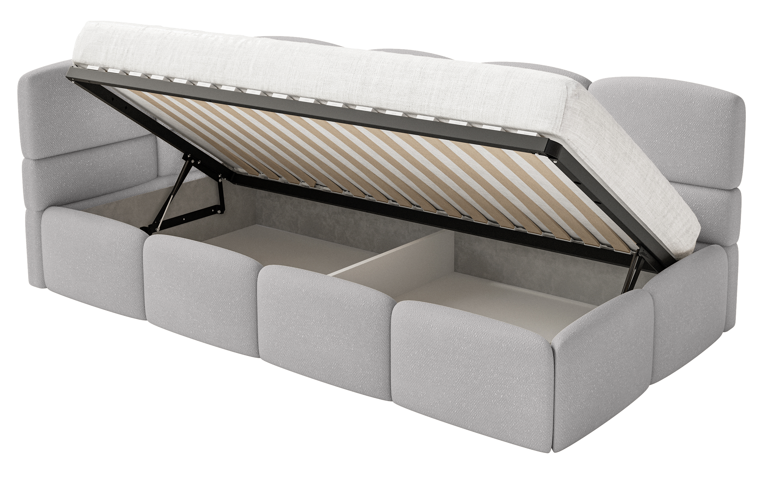 selsey-cloudy-jugendbett-90x200-cm-links-hellgrau-chenille-mit-stauraum image 5