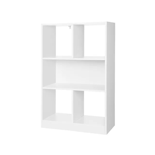 vasagle-b-cherregal-mit-4-offenen-f-chern-standregal-wei image 1