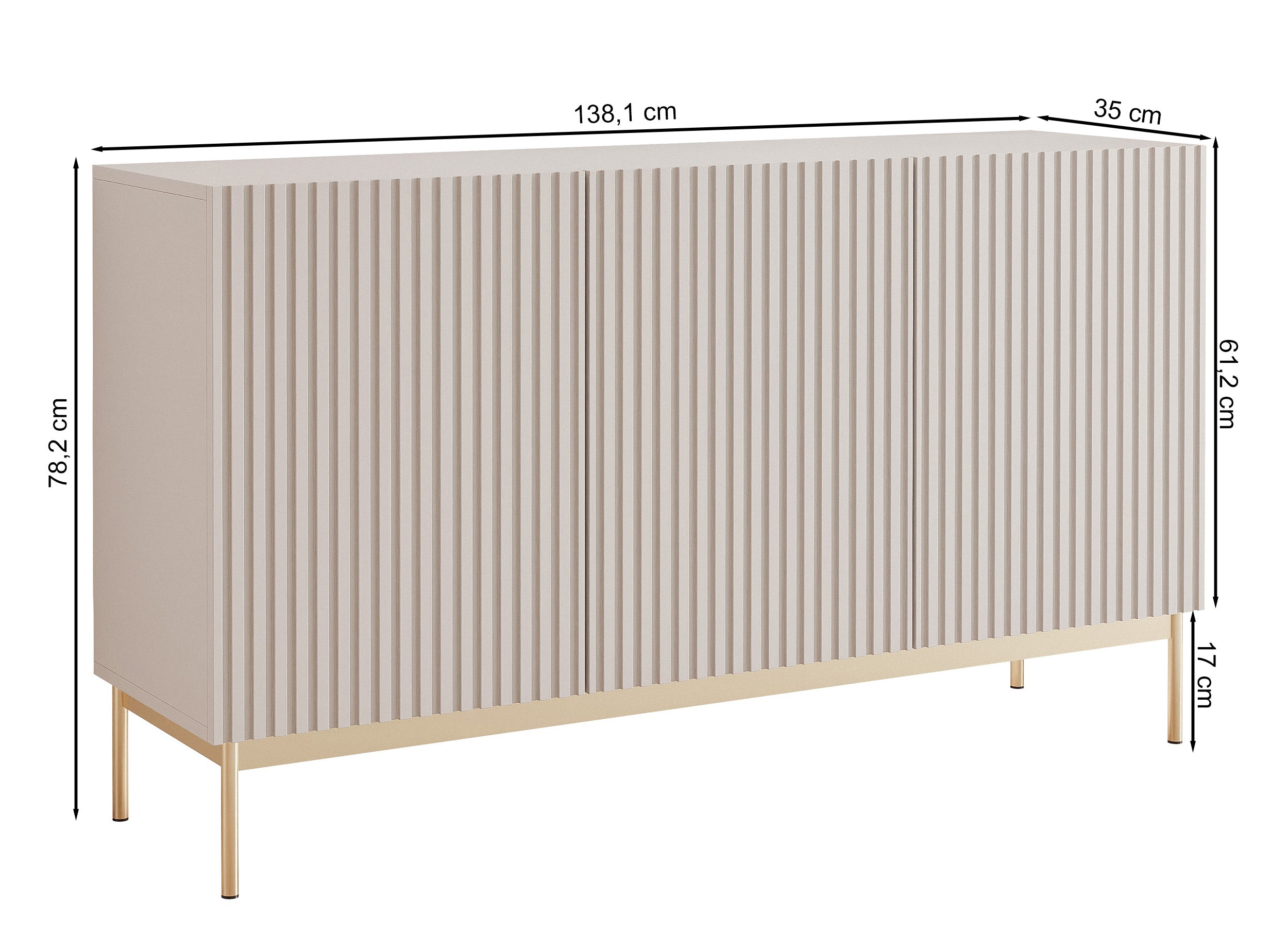 selsey-linearis-3-t-rige-kommode-138-cm-mit-led-kaschmir-auf-goldenen-beinen image 7