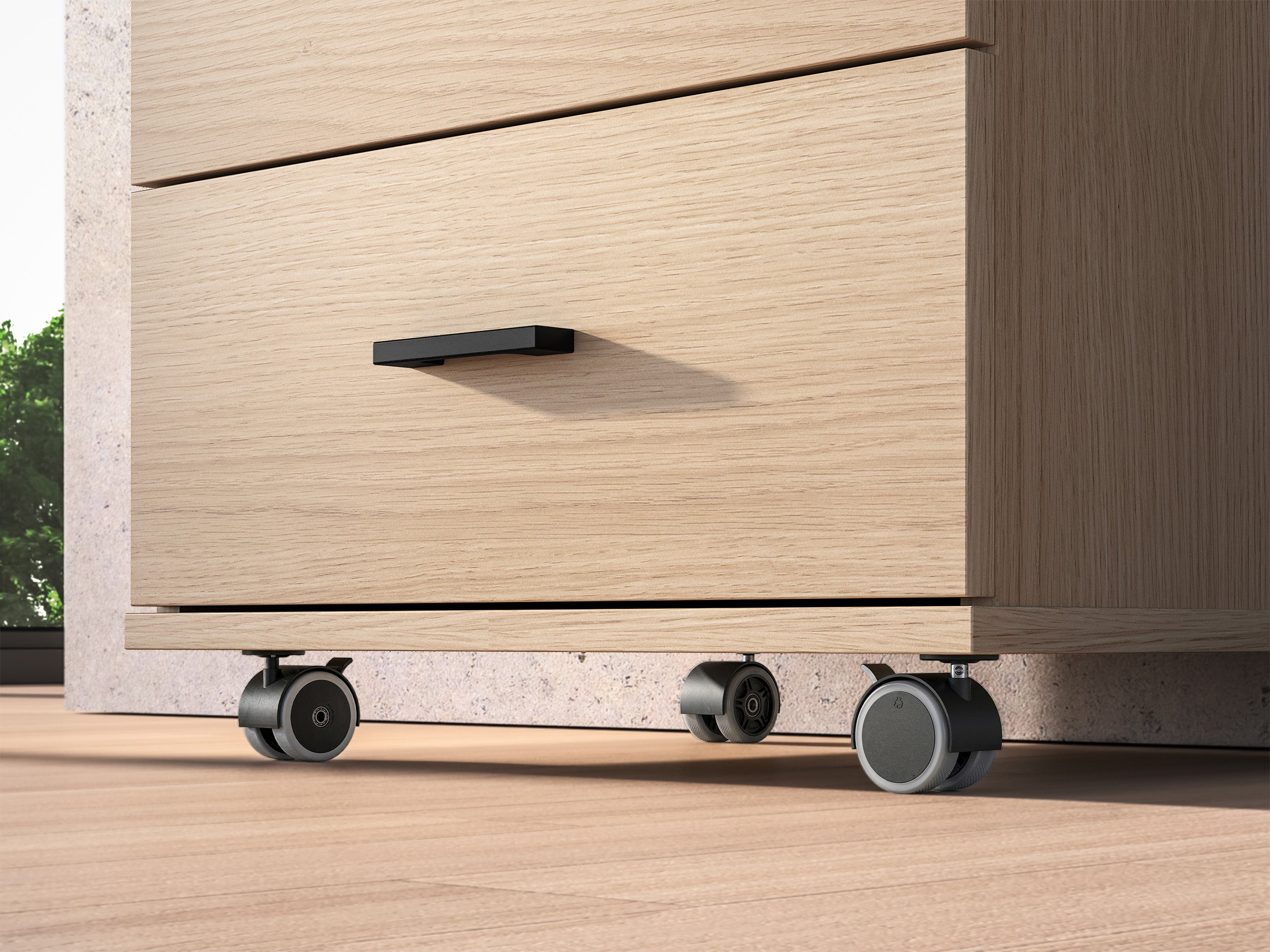 selsey-b-rocontainer-odelis-46-cm-mit-3-schubladen-auf-rollen-lindberg-eiche image 8
