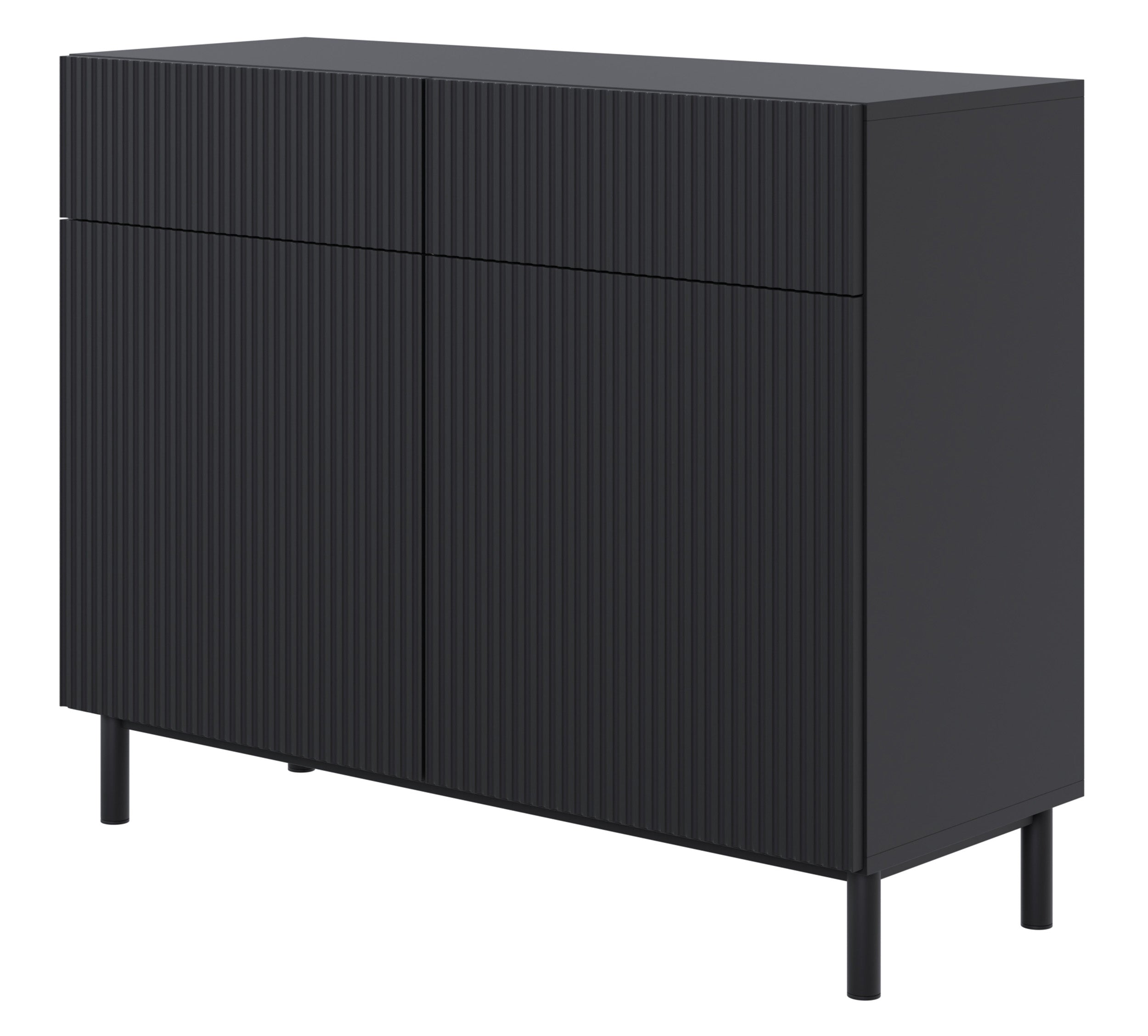 selsey-veldio-new-kommode-100-cm-zweit-rig-mit-zwei-schubladen-schwarz-gefr-ste- image 6